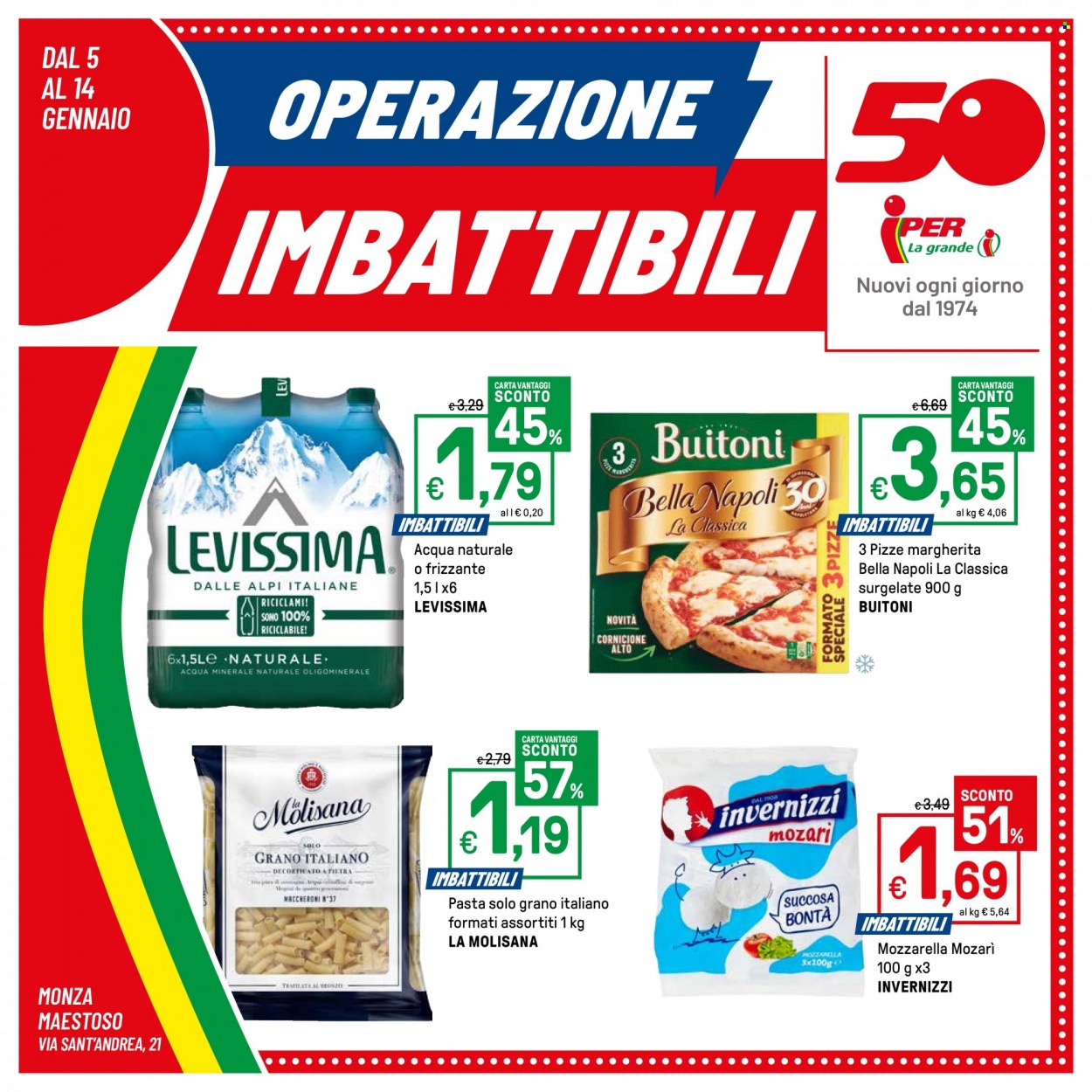 Volantino Iper, La grande i - 5/1/2024 - 14/1/2024. Pagina 1