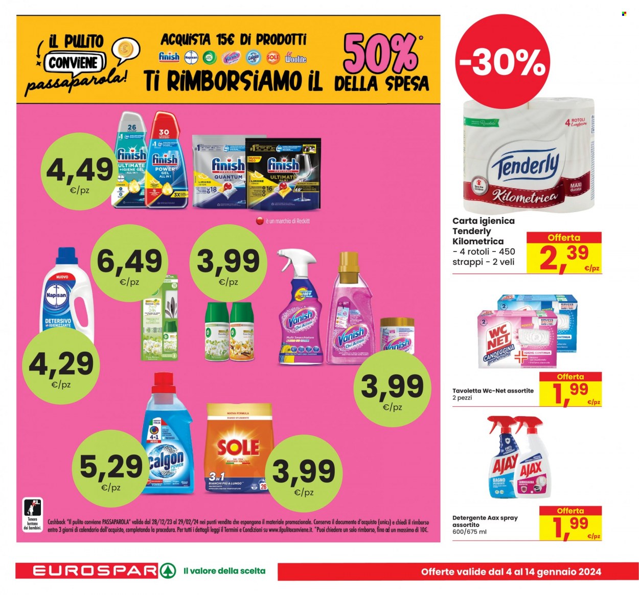 Volantino Eurospar - 4/1/2024 - 14/1/2024. Pagina 18