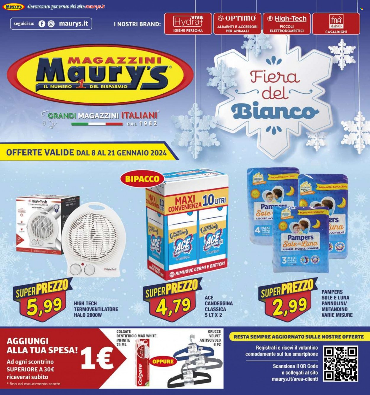Volantino Maury's - 8/1/2024 - 21/1/2024. Pagina 1