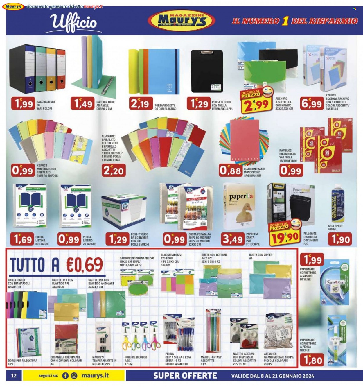 Volantino Maury's - 8/1/2024 - 21/1/2024. Pagina 12