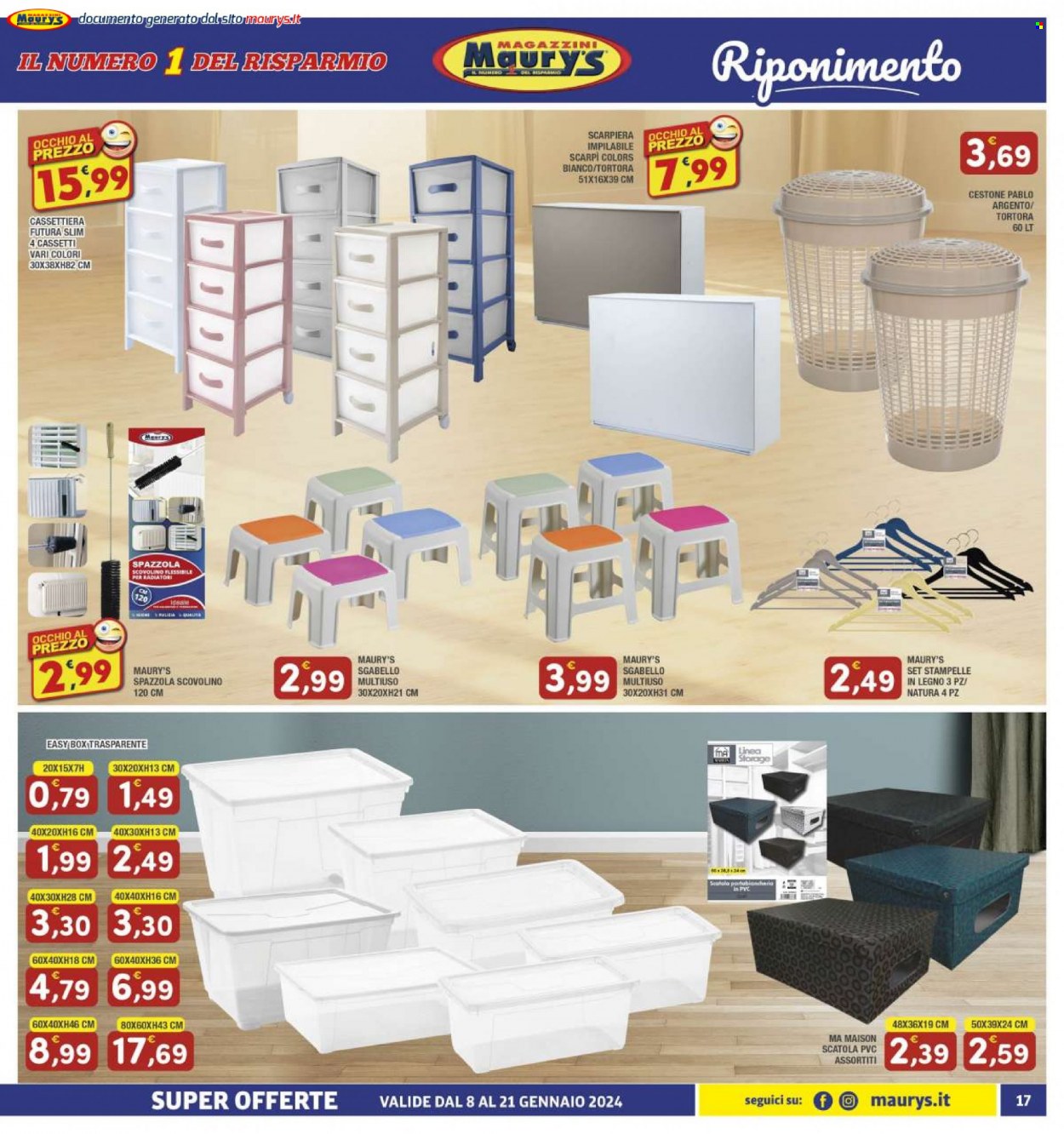 Volantino Maury's - 8/1/2024 - 21/1/2024. Pagina 17