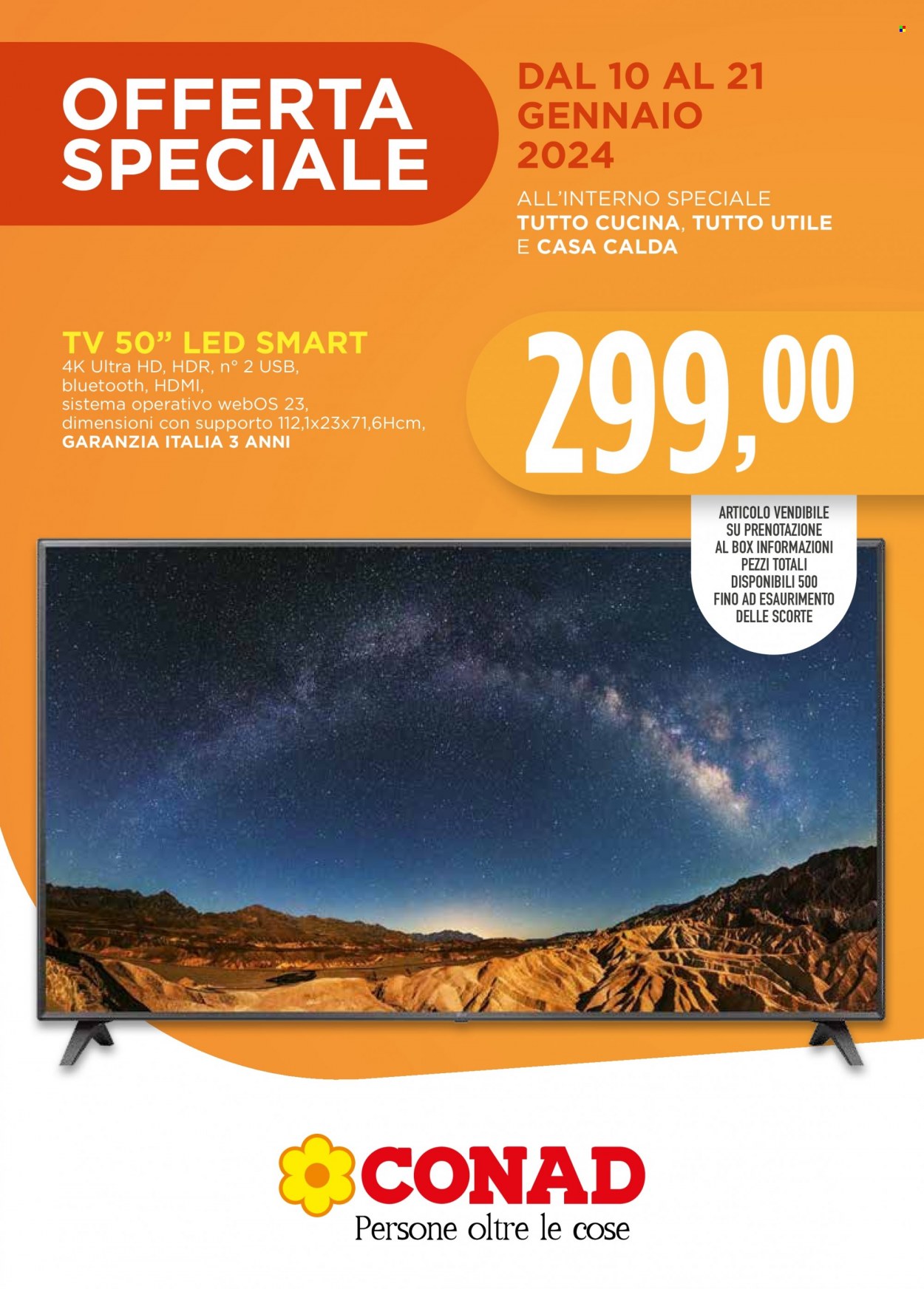 Volantino Conad - 10/1/2024 - 21/1/2024. Pagina 1