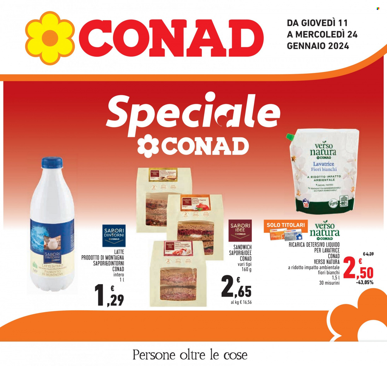 Volantino Conad - 11/1/2024 - 24/1/2024. Pagina 1