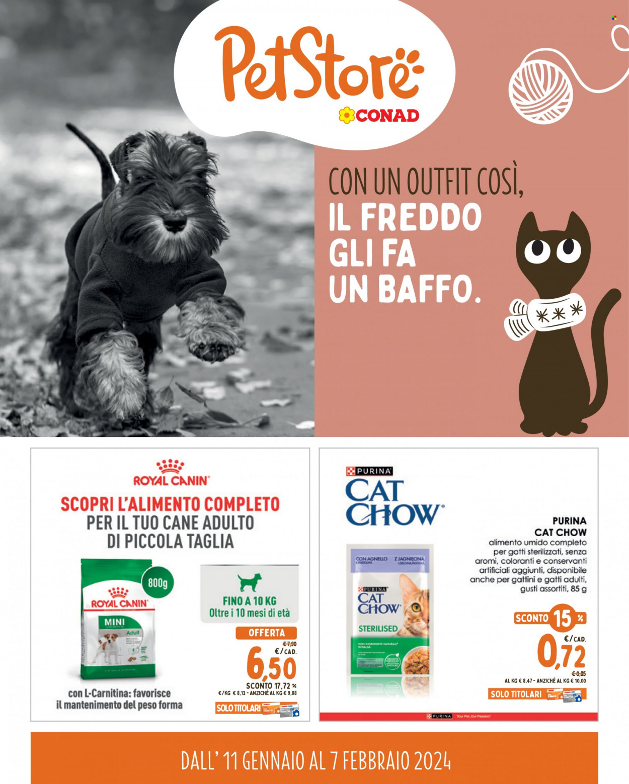 Volantino Pet Store Conad - 11/1/2024 - 7/2/2024. Pagina 1