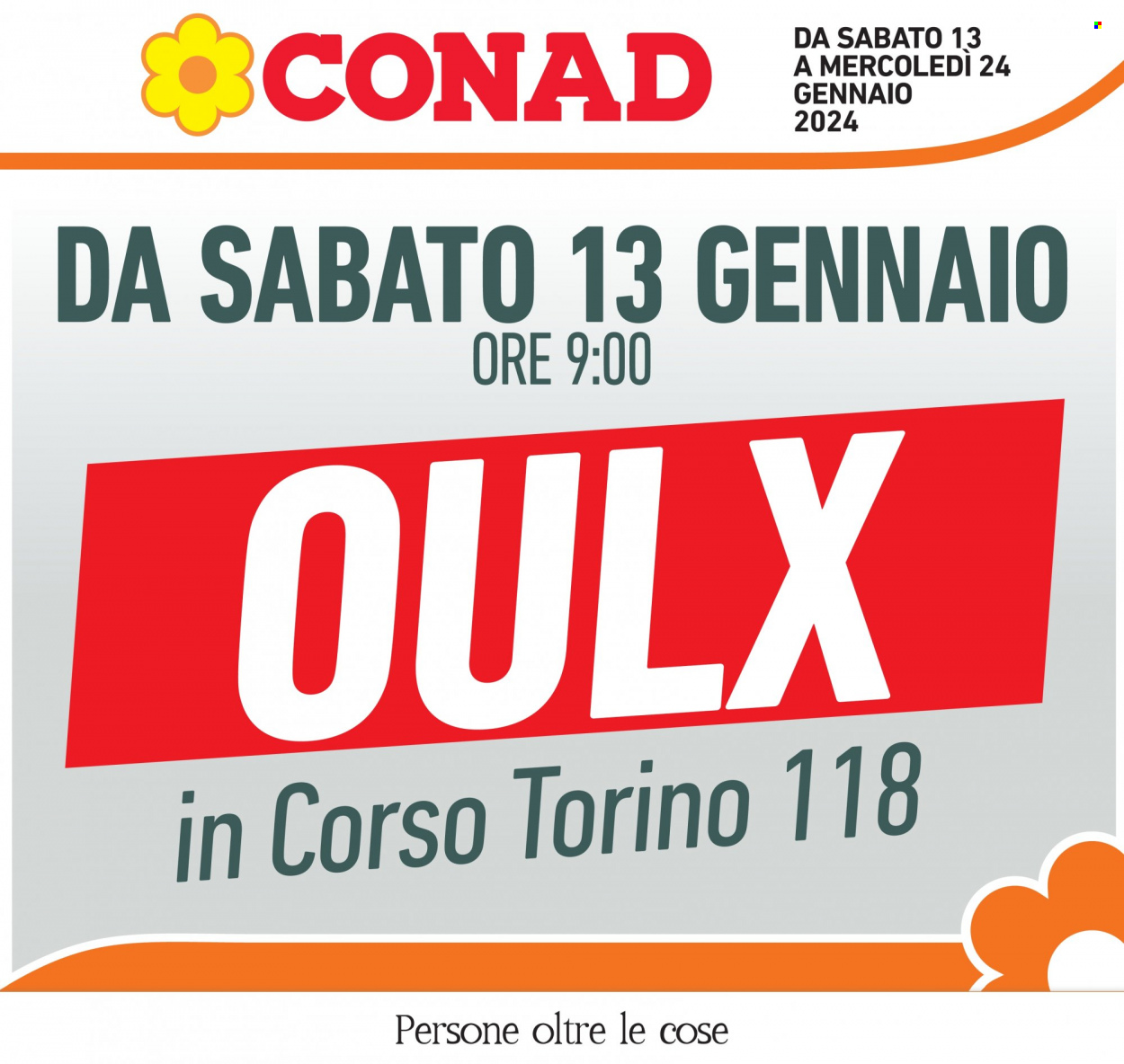 Leták Conad - 13.1.2024 - 24.1.2024. Strana 1