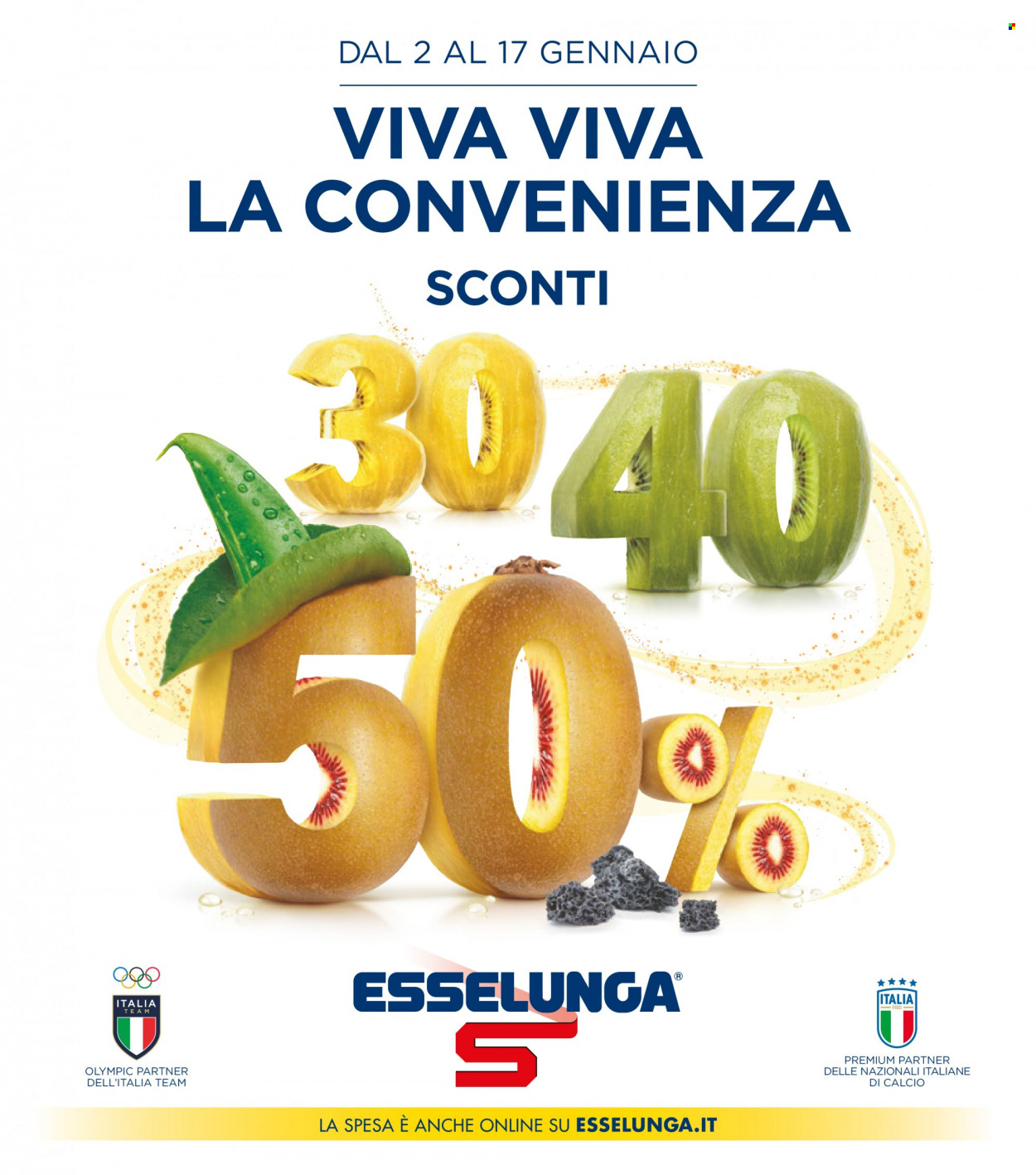 Volantino Esselunga - 2/1/2024 - 17/1/2024. Pagina 1