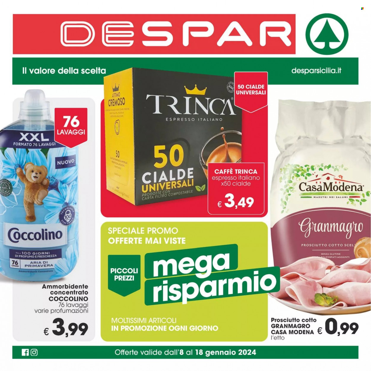 Volantino Despar - 8/1/2024 - 18/1/2024. Pagina 1