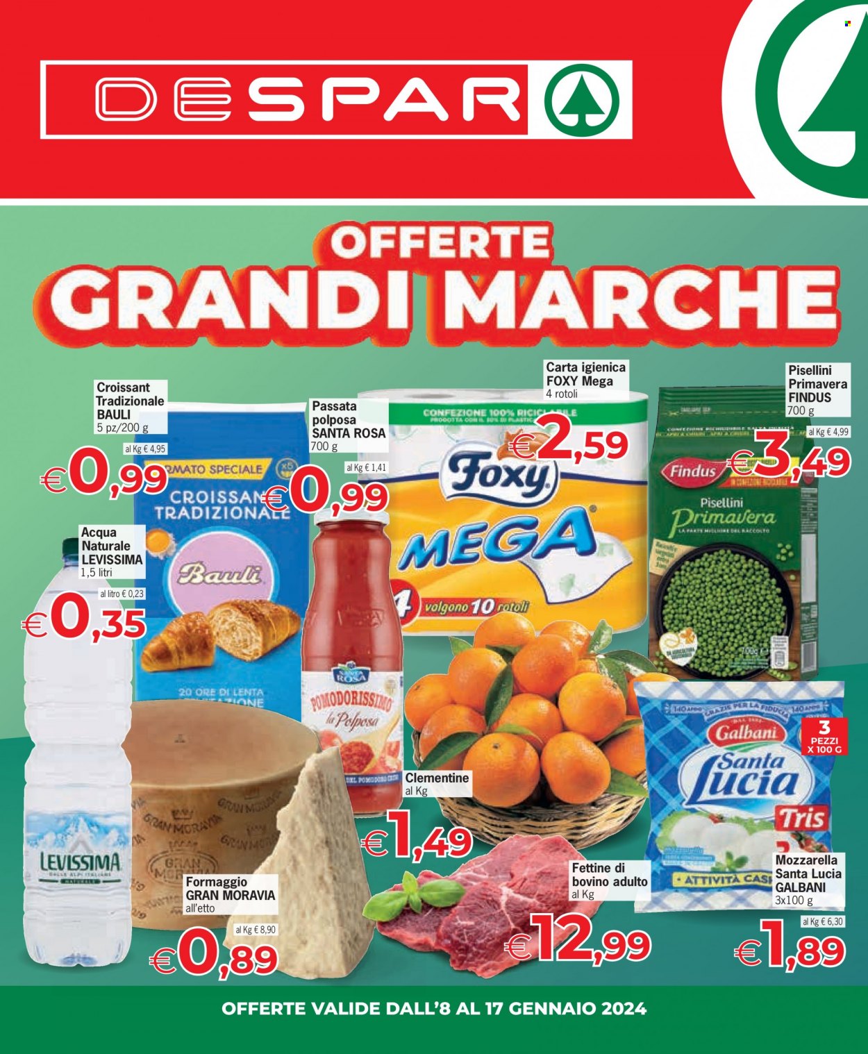 Leták Despar - 8.1.2024 - 17.1.2024. Strana 1