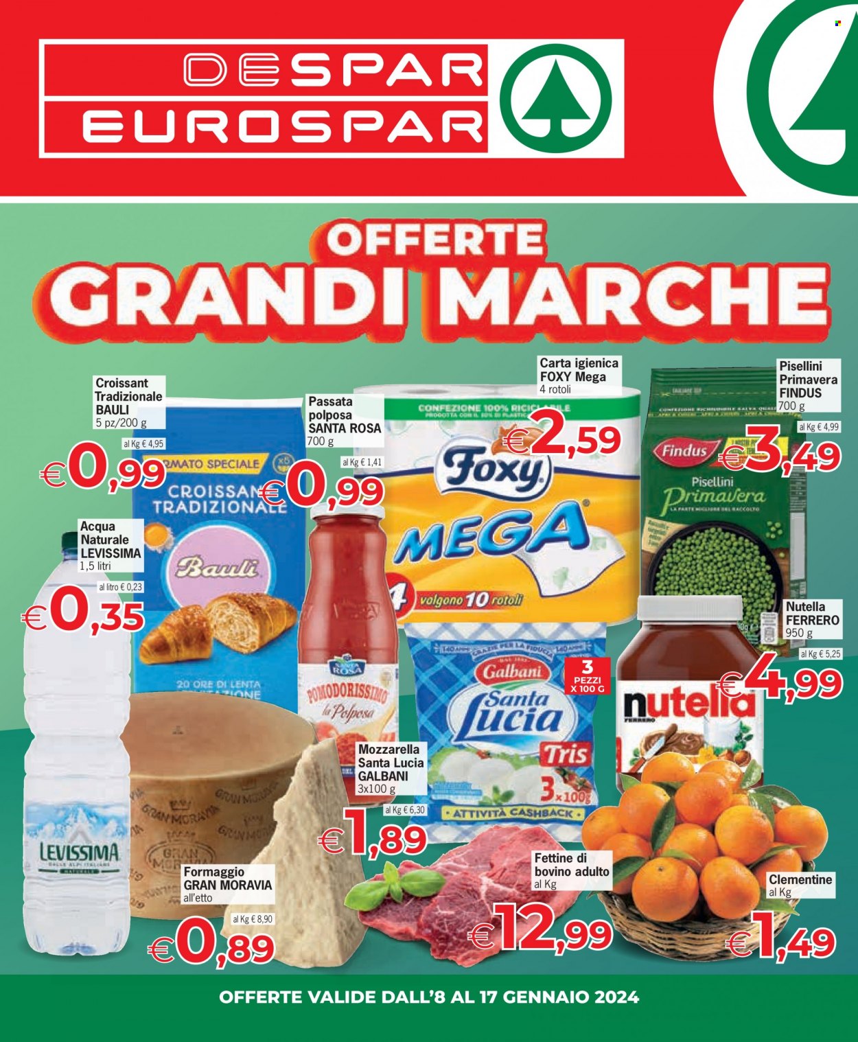 Volantino Eurospar - 8/1/2024 - 17/1/2024. Pagina 1