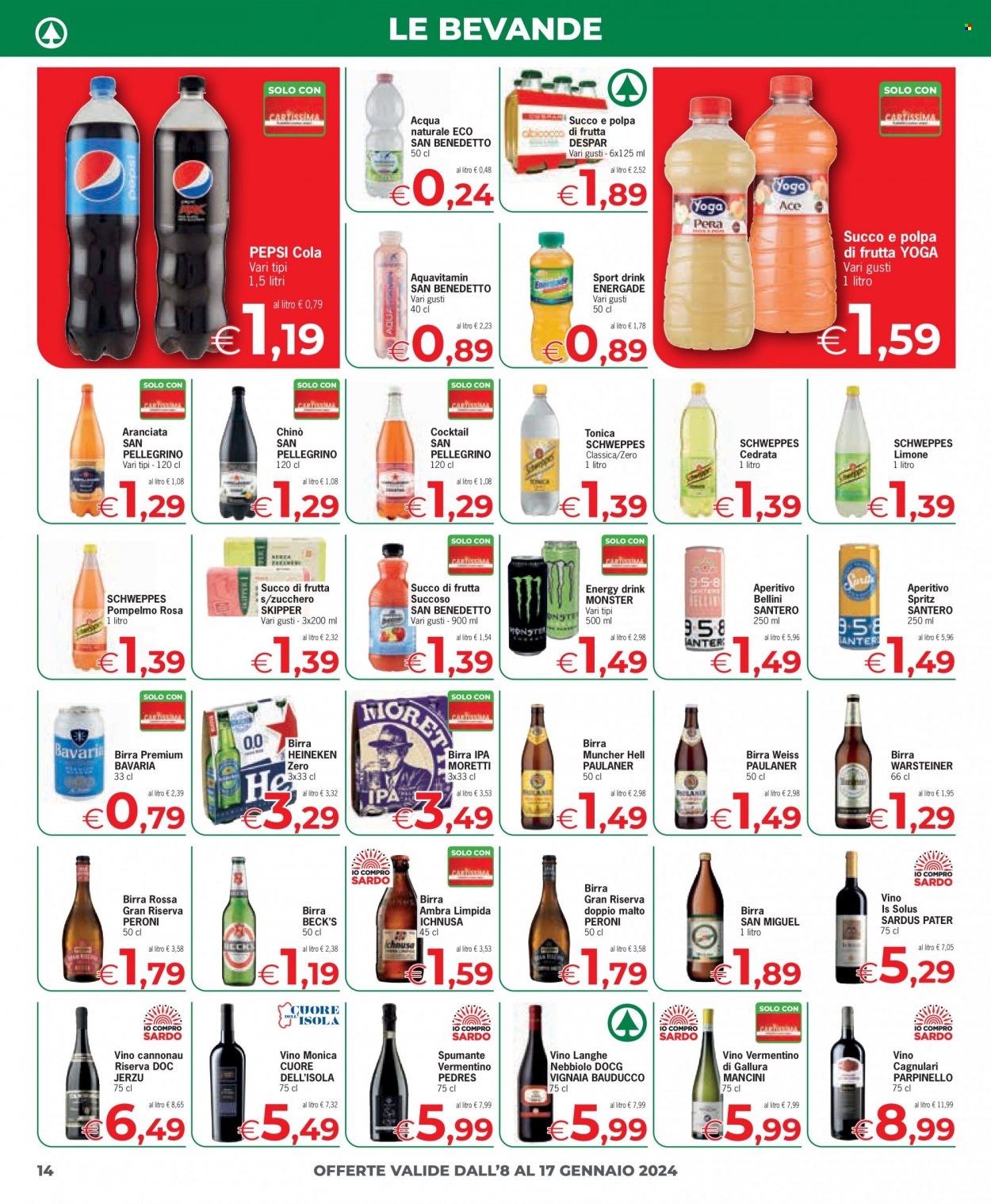 Leták Eurospar - 8.1.2024 - 17.1.2024. Strana 14