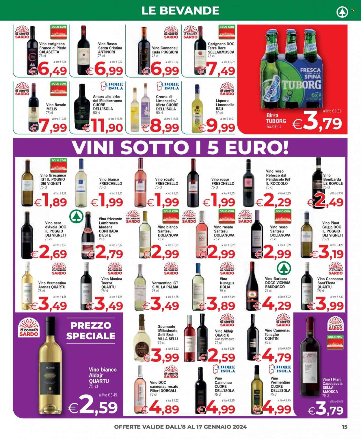 Leták Eurospar - 8.1.2024 - 17.1.2024. Strana 15