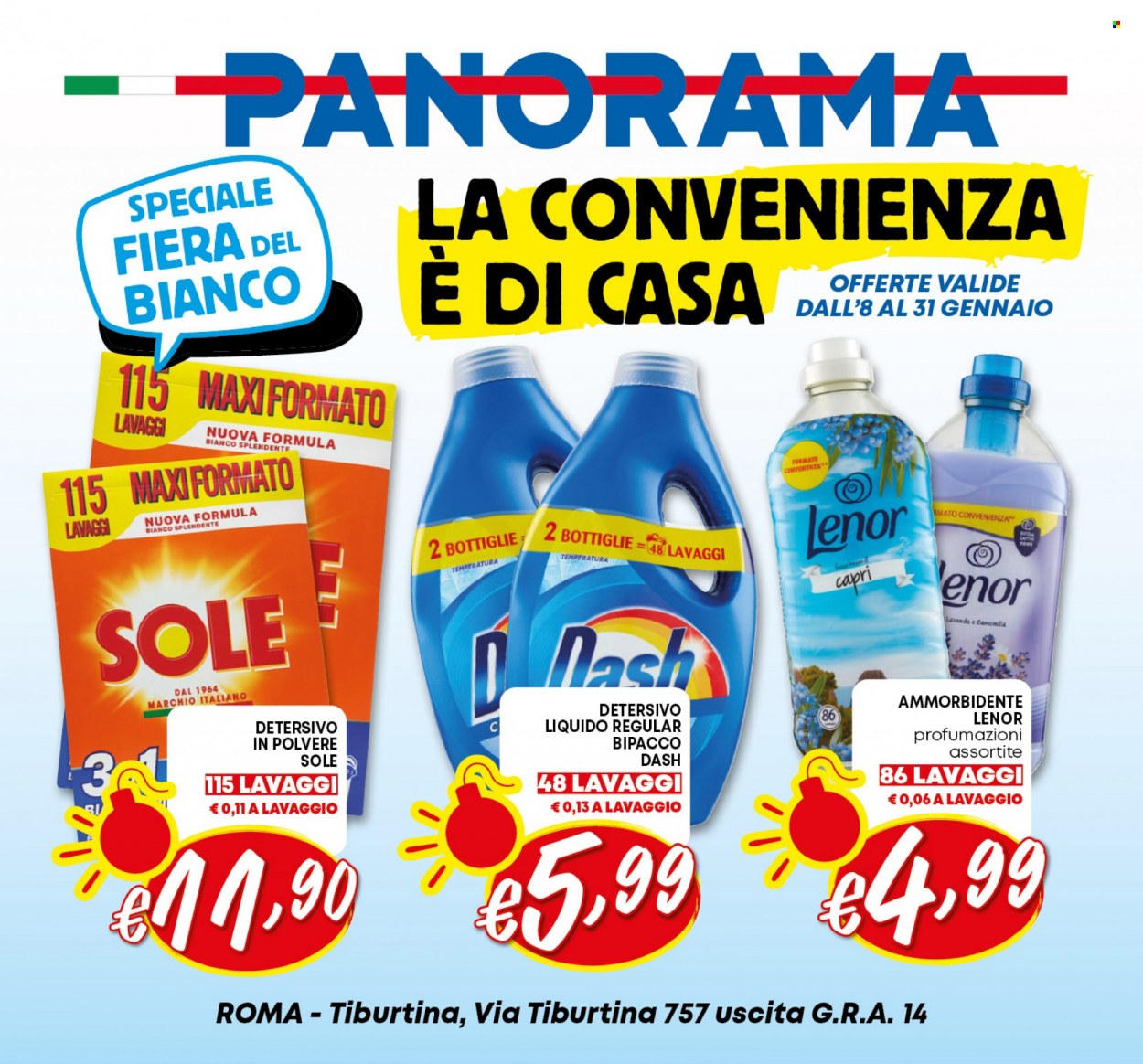 Volantino Panorama - 8/1/2024 - 31/1/2024. Pagina 1