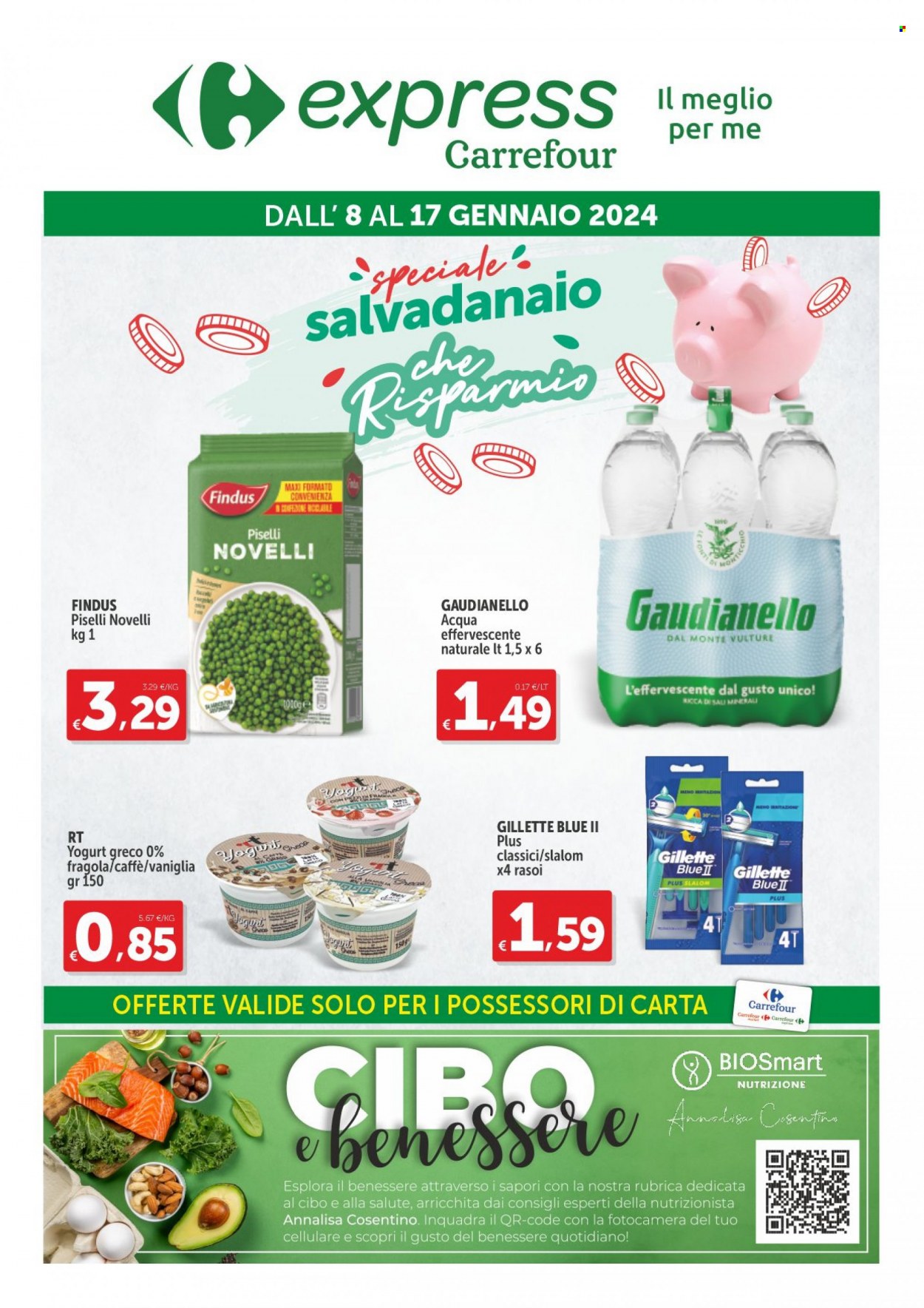 Volantino Carrefour - 8/1/2024 - 17/1/2024. Pagina 1