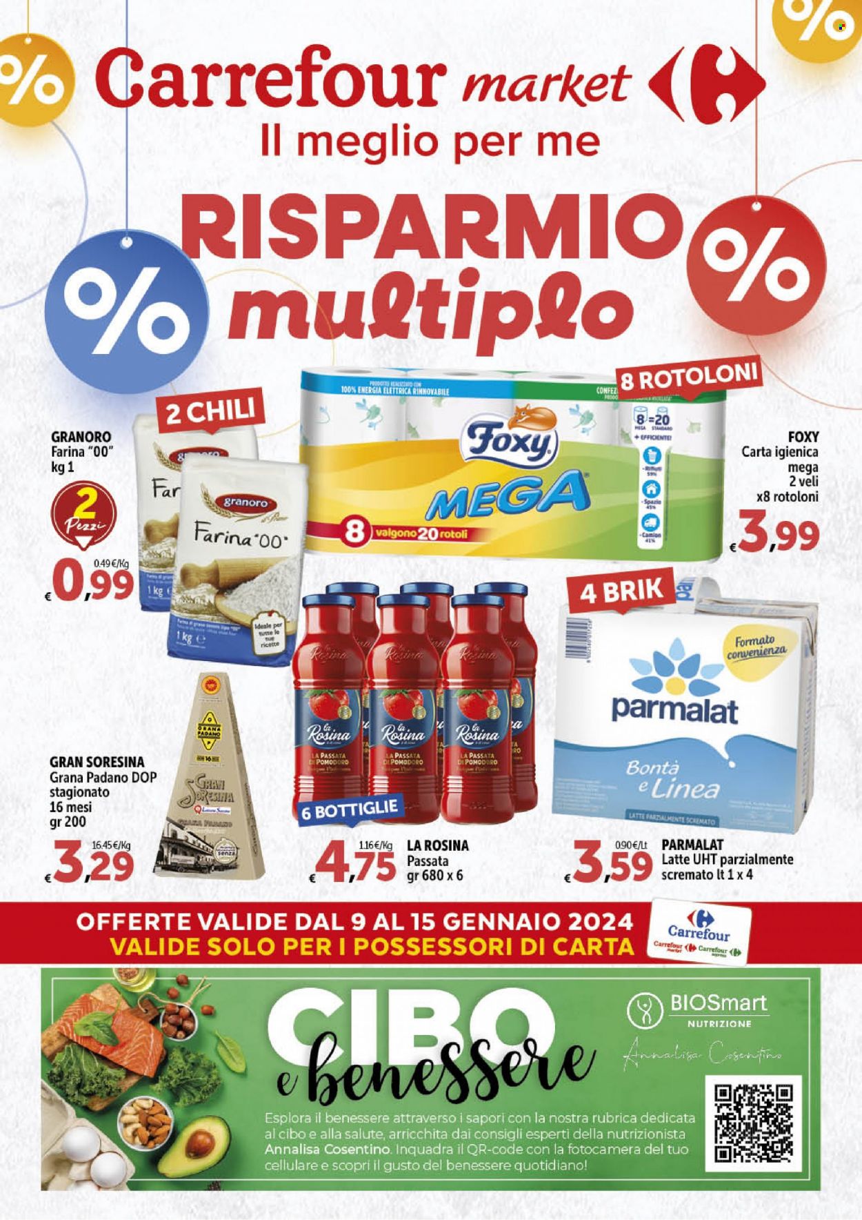 Leták Carrefour - 9.1.2024 - 15.1.2024. Strana 1
