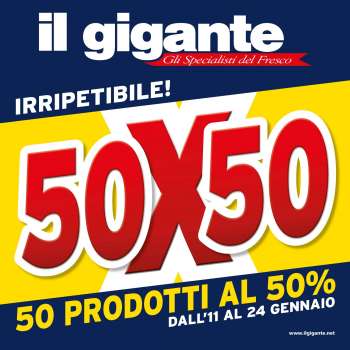 Volantino Il Gigante - 11/1/2024 - 24/1/2024.