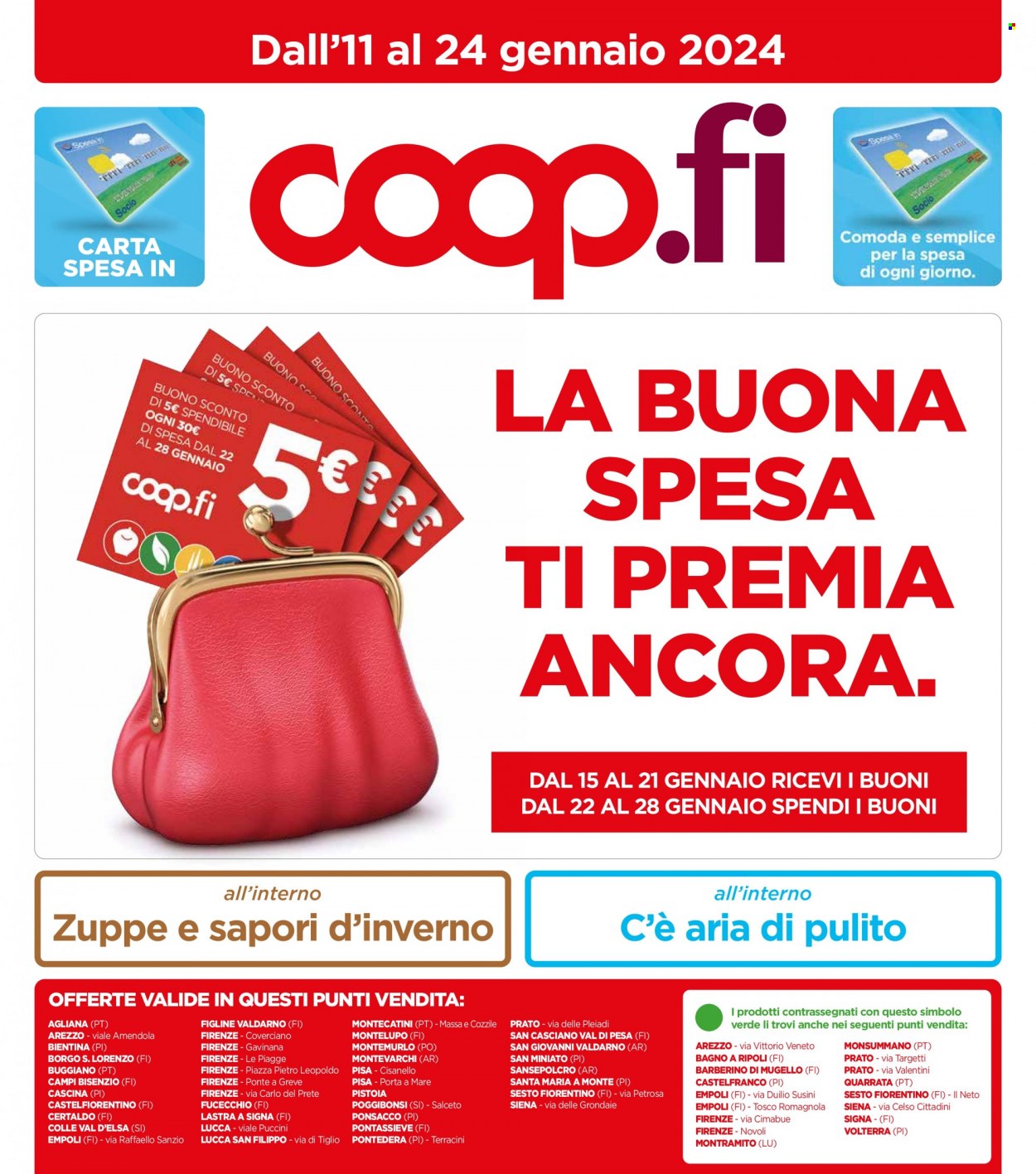 Leták Coop - 10.1.2024 - 23.1.2024. Strana 1
