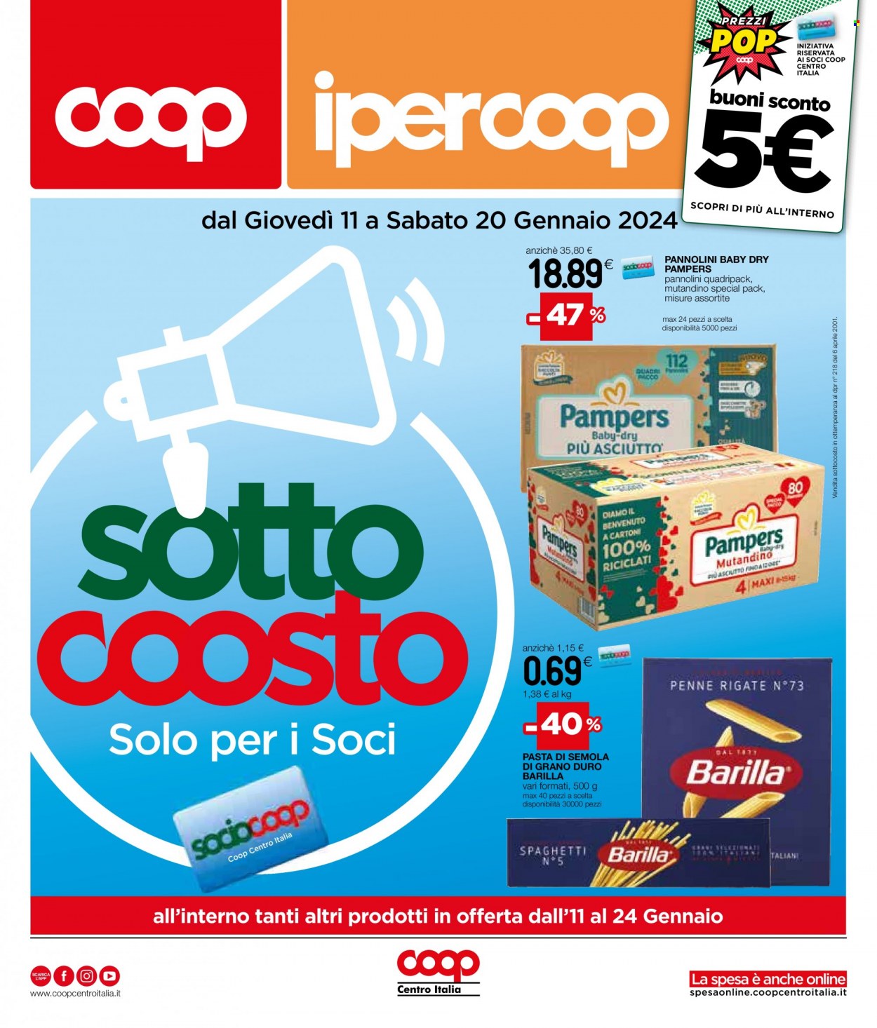 Leták Coop - 11.1.2024 - 24.1.2024. Strana 1