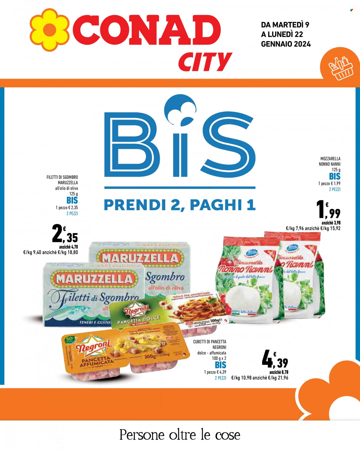 Leták Conad - 9.1.2024 - 22.1.2024. Strana 1