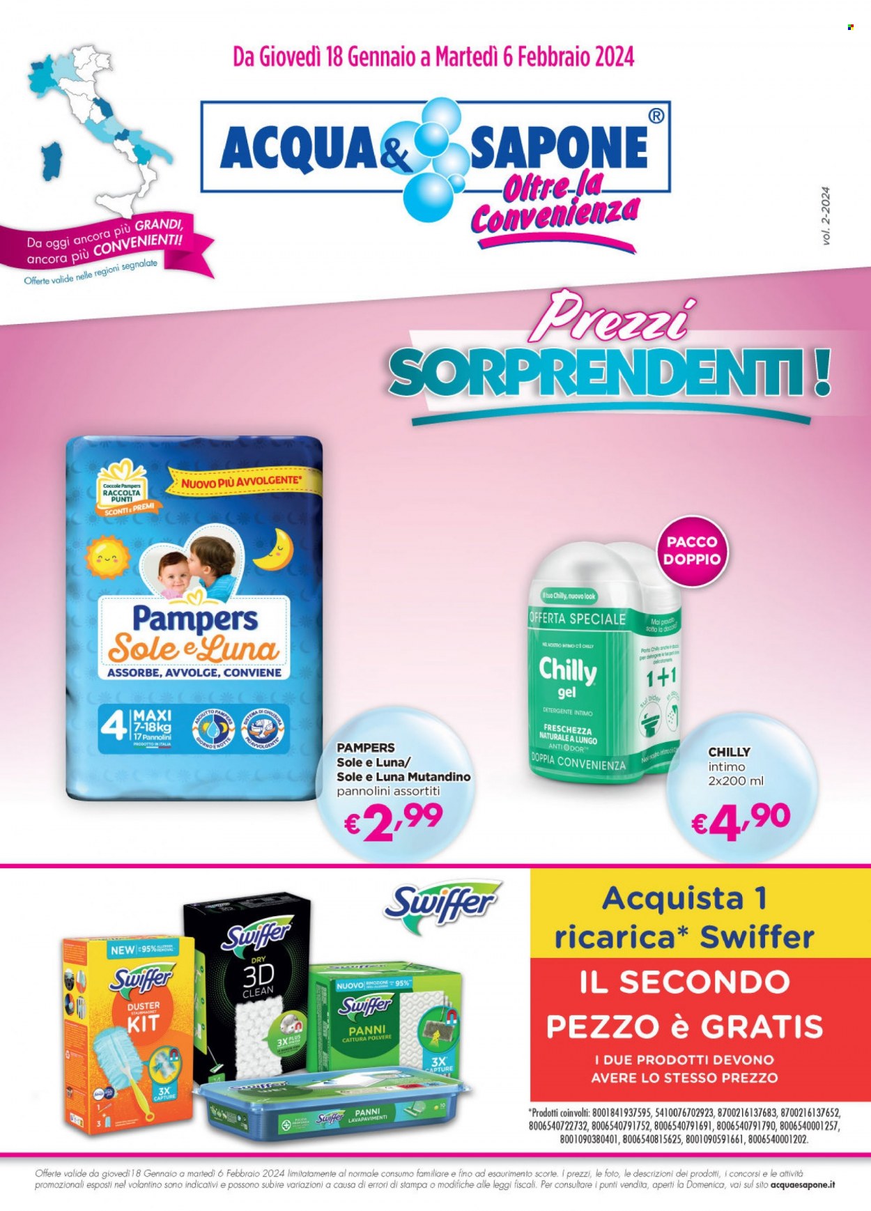 Volantino Acqua & Sapone - 18/1/2024 - 6/2/2024. Pagina 1