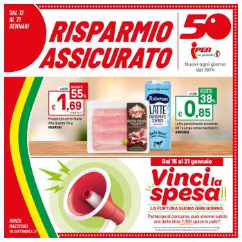 Volantino Iper, La grande i - 12/1/2024 - 21/1/2024.