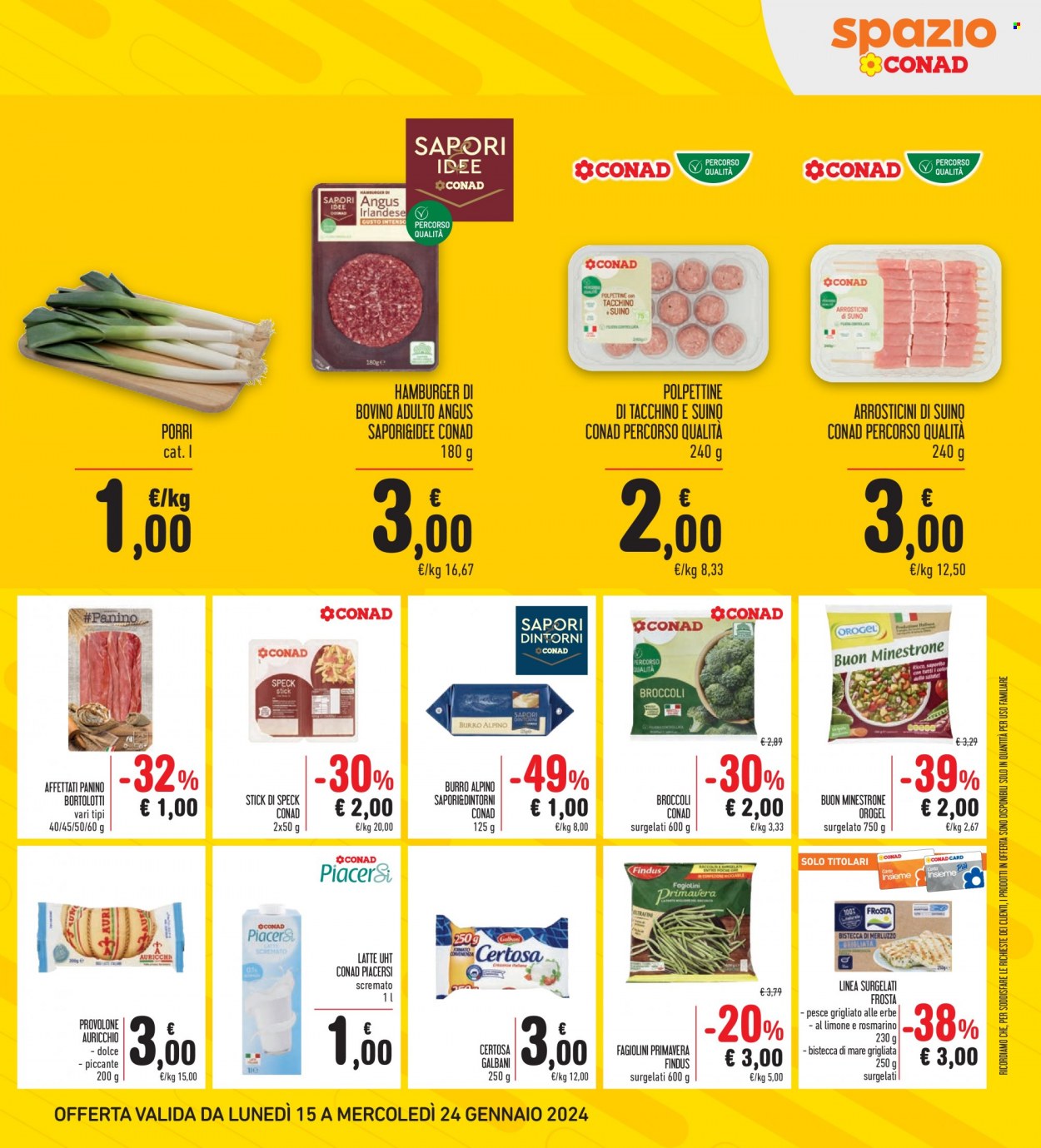Volantino Spazio Conad - 15/1/2024 - 24/1/2024. Pagina 3