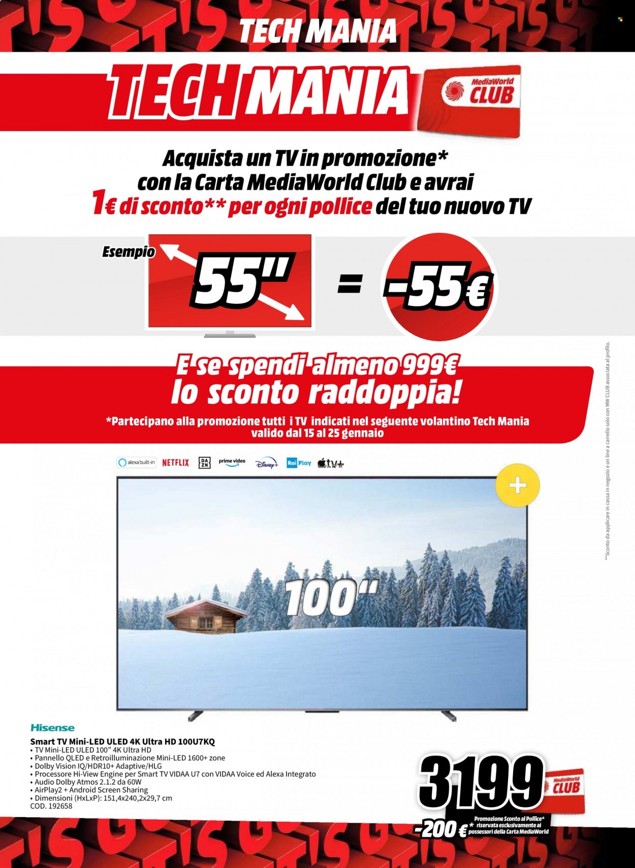 Volantino MediaWorld - 15/1/2024 - 25/1/2024. Pagina 2