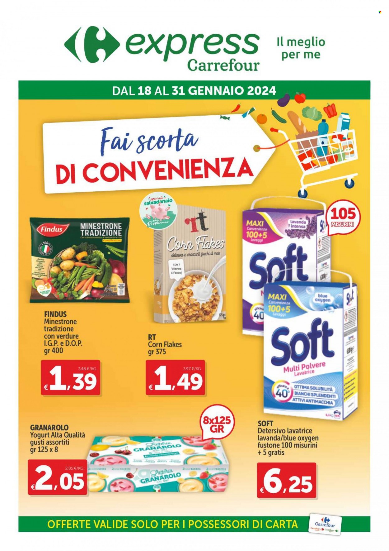Volantino Carrefour - 18/1/2024 - 31/1/2024. Pagina 1