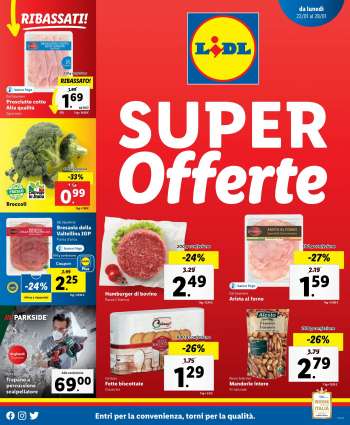 Volantino Lidl - 22/1/2024 - 28/1/2024.