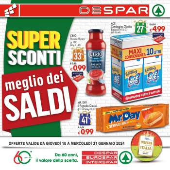 Volantino Eurospar - 18/1/2024 - 31/1/2024.
