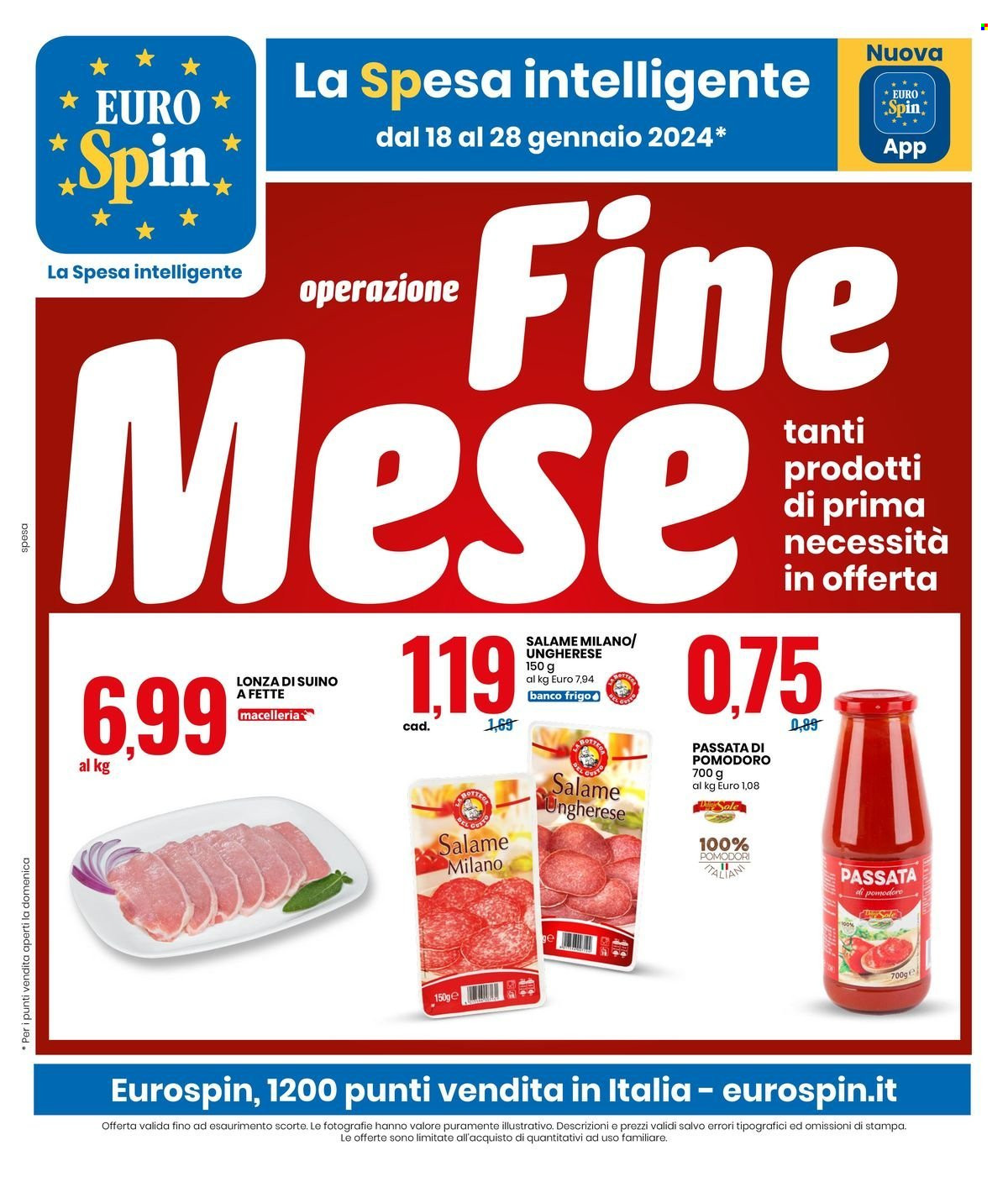 Volantino EuroSpin - 18/1/2024 - 28/1/2024. Pagina 1