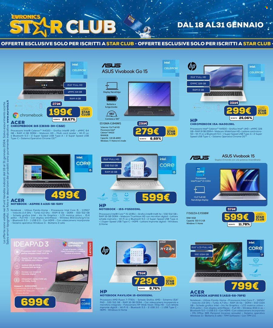 Volantino Euronics - 18/1/2024 - 31/1/2024. Pagina 10