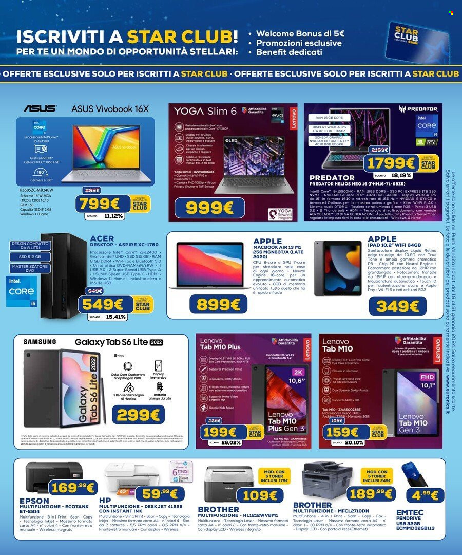 Volantino Euronics - 18/1/2024 - 31/1/2024. Pagina 11