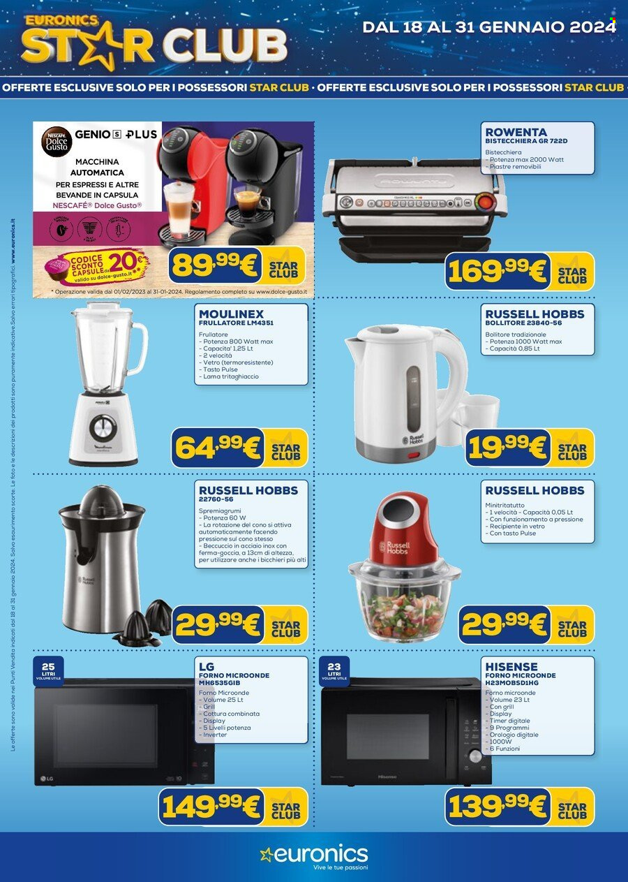 Volantino Euronics - 18/1/2024 - 31/1/2024. Pagina 16