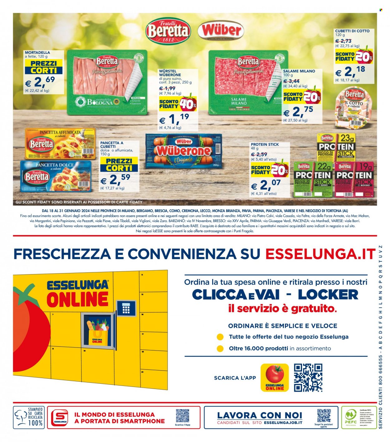 Volantino Esselunga - 18/1/2024 - 31/1/2024. Pagina 21