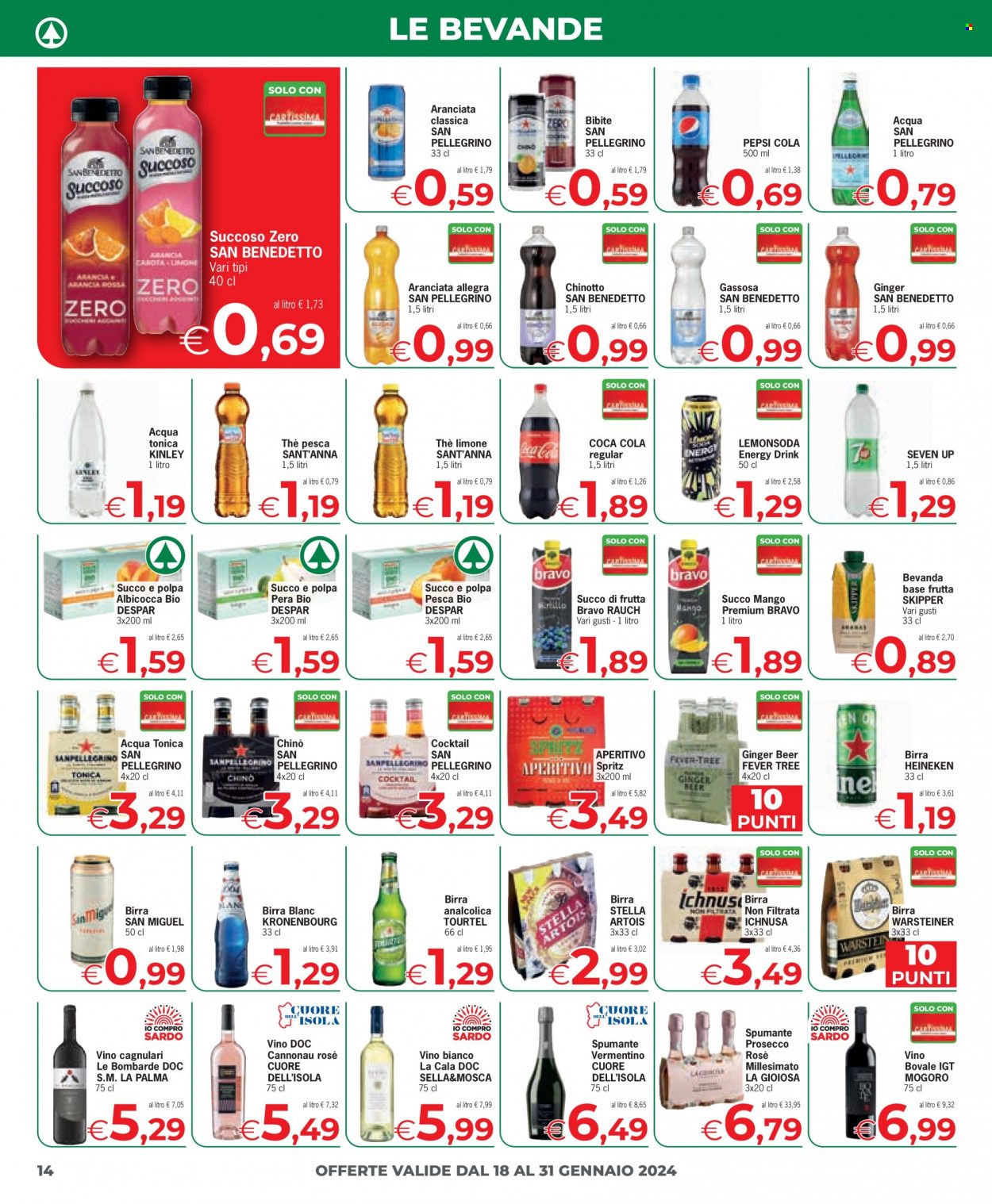 Volantino Eurospar - 18/1/2024 - 31/1/2024. Pagina 14