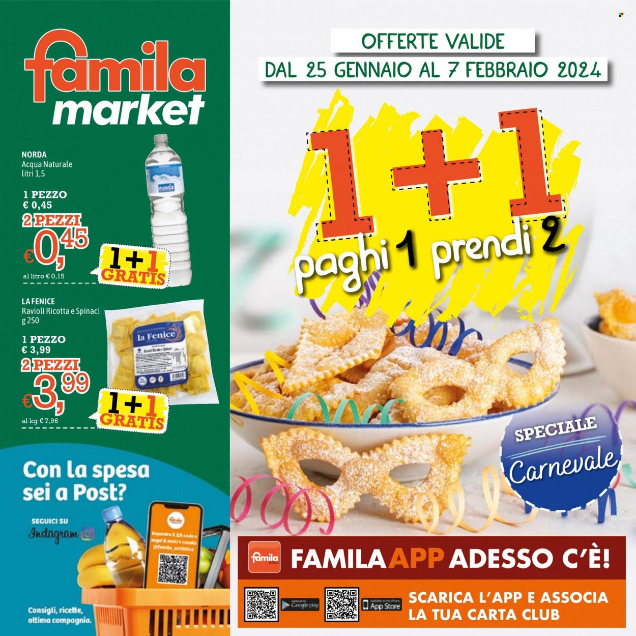 Volantino Famila - 25/1/2024 - 7/2/2024. Pagina 1