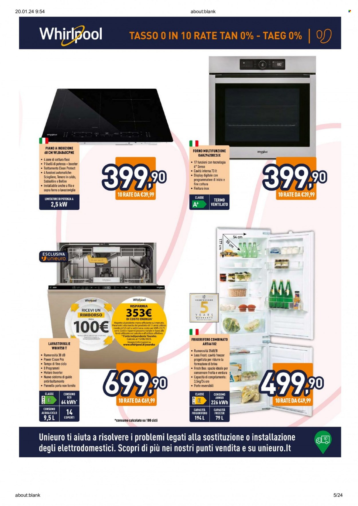 Volantino Unieuro - 18/1/2024 - 11/2/2024. Pagina 5