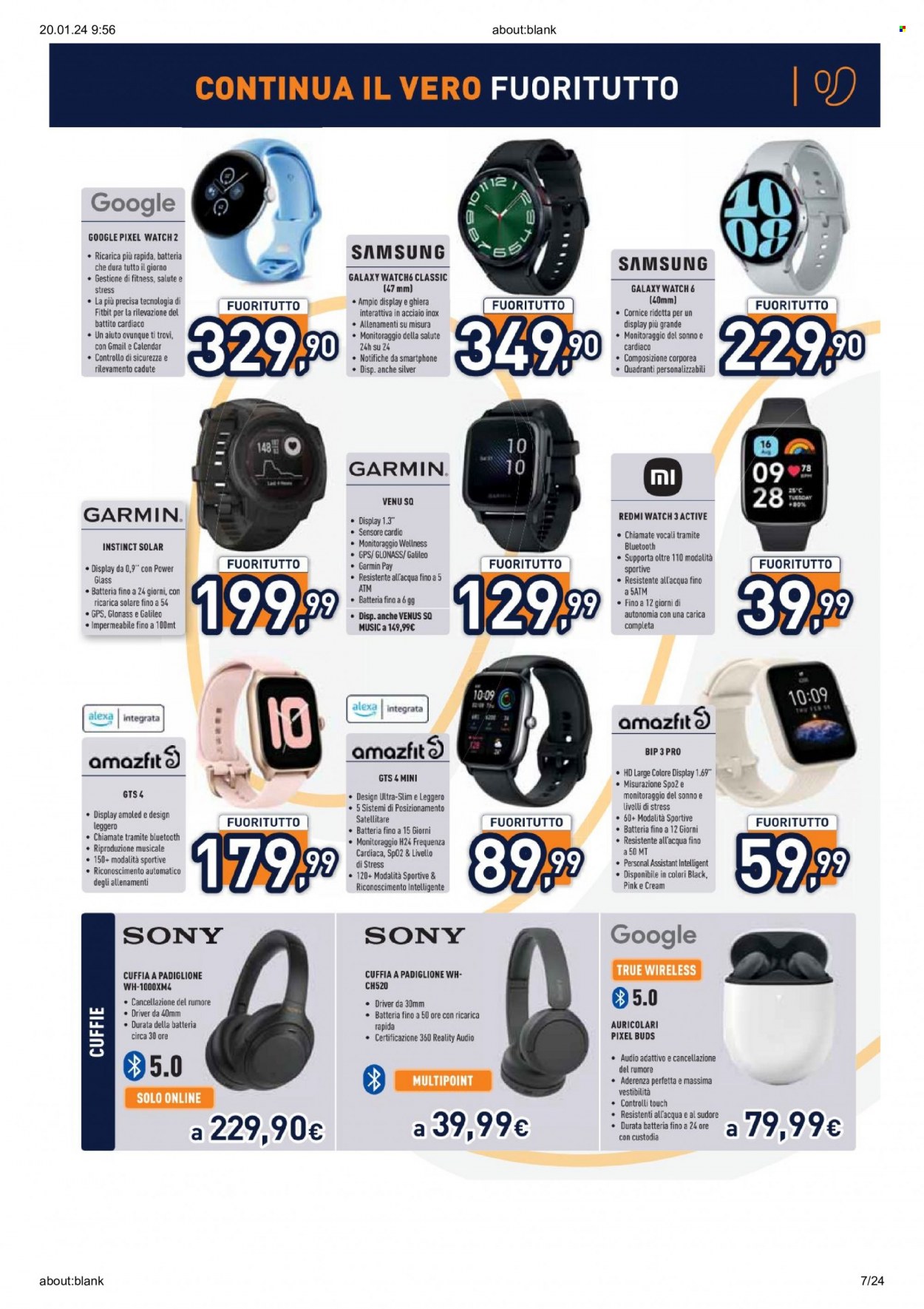 Volantino Unieuro - 18/1/2024 - 31/1/2024. Pagina 7