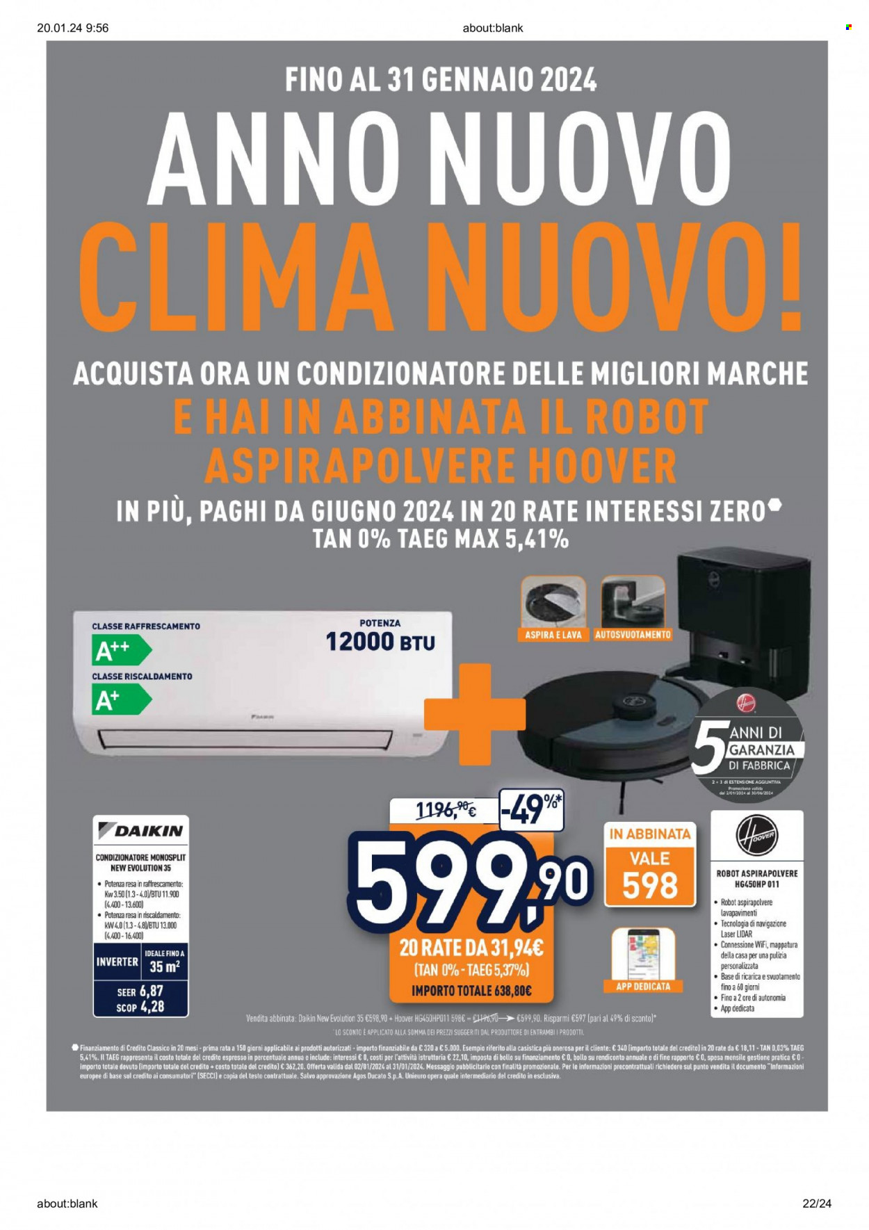 Volantino Unieuro - 18/1/2024 - 31/1/2024. Pagina 22