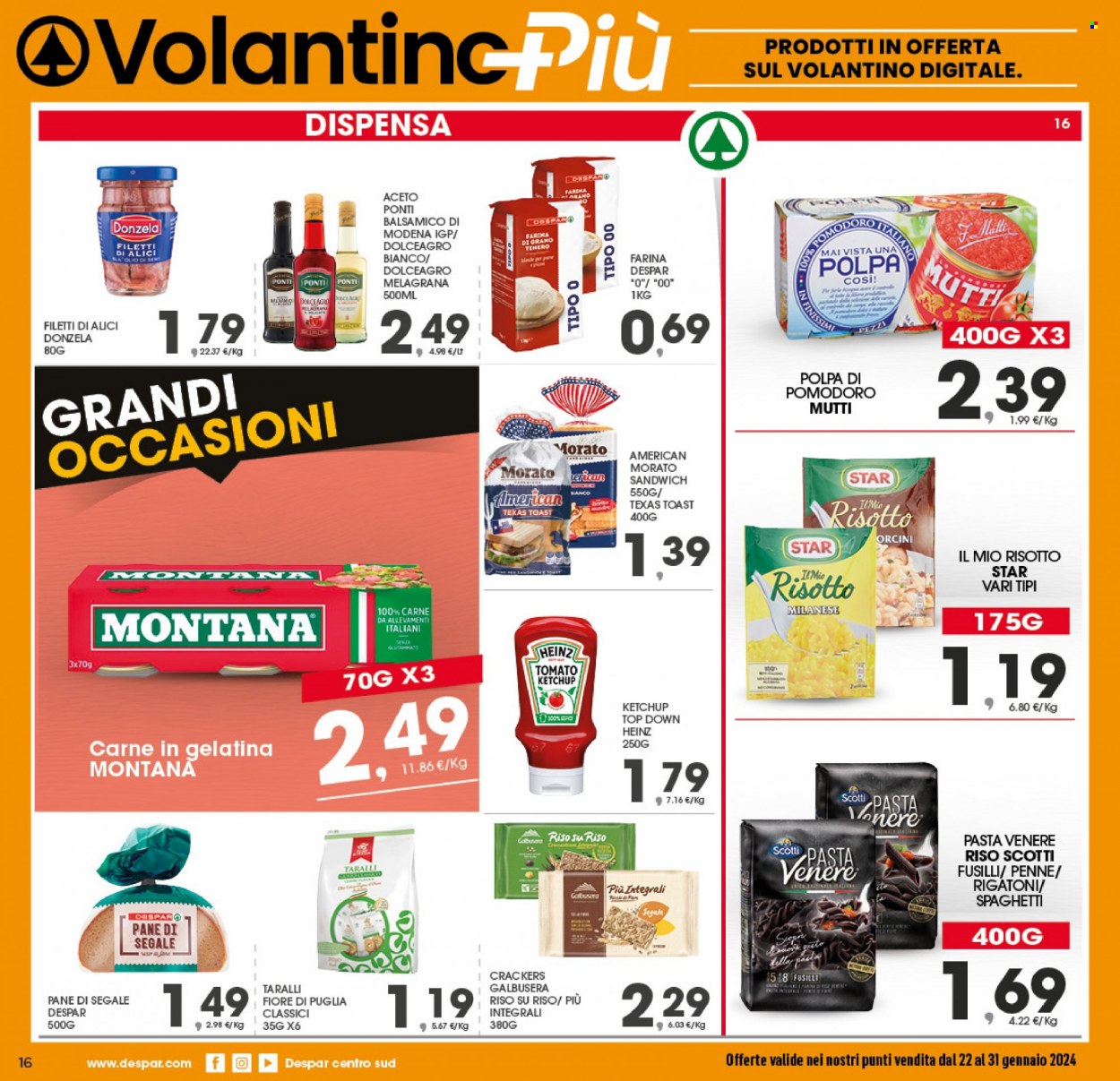 Volantino Eurospar - 22/1/2024 - 31/1/2024. Pagina 16