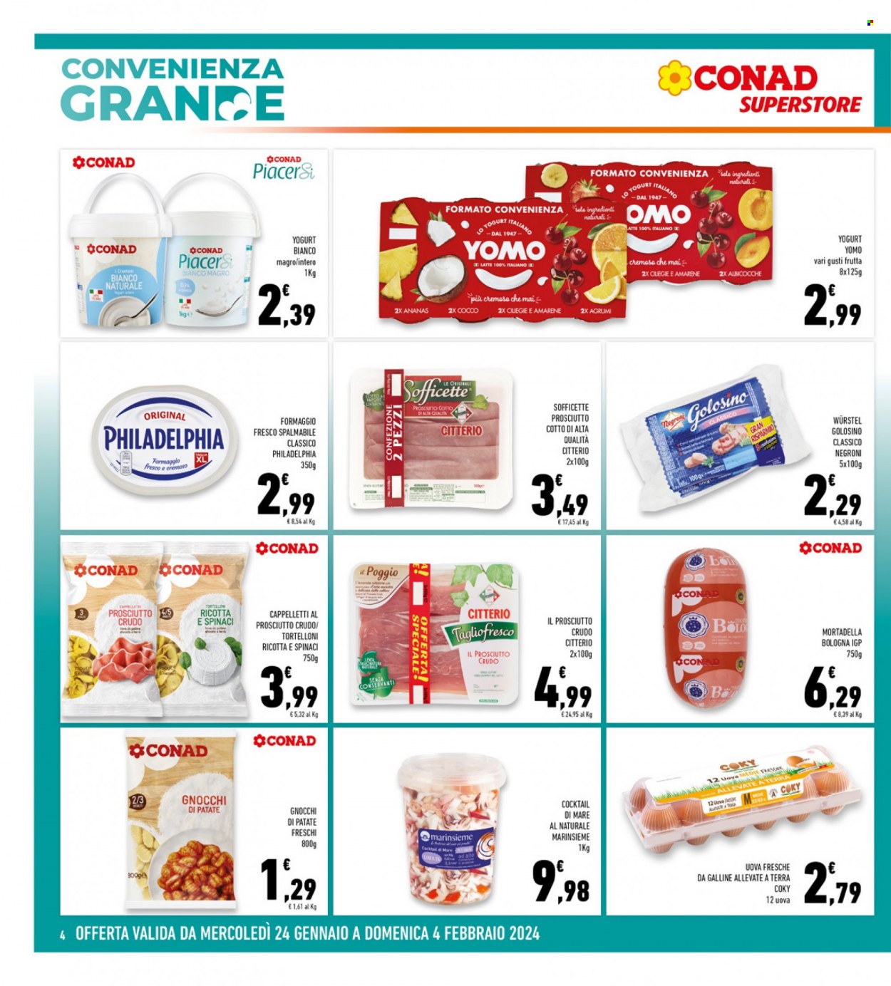 Volantino Conad Superstore - 24/1/2024 - 4/2/2024. Pagina 4