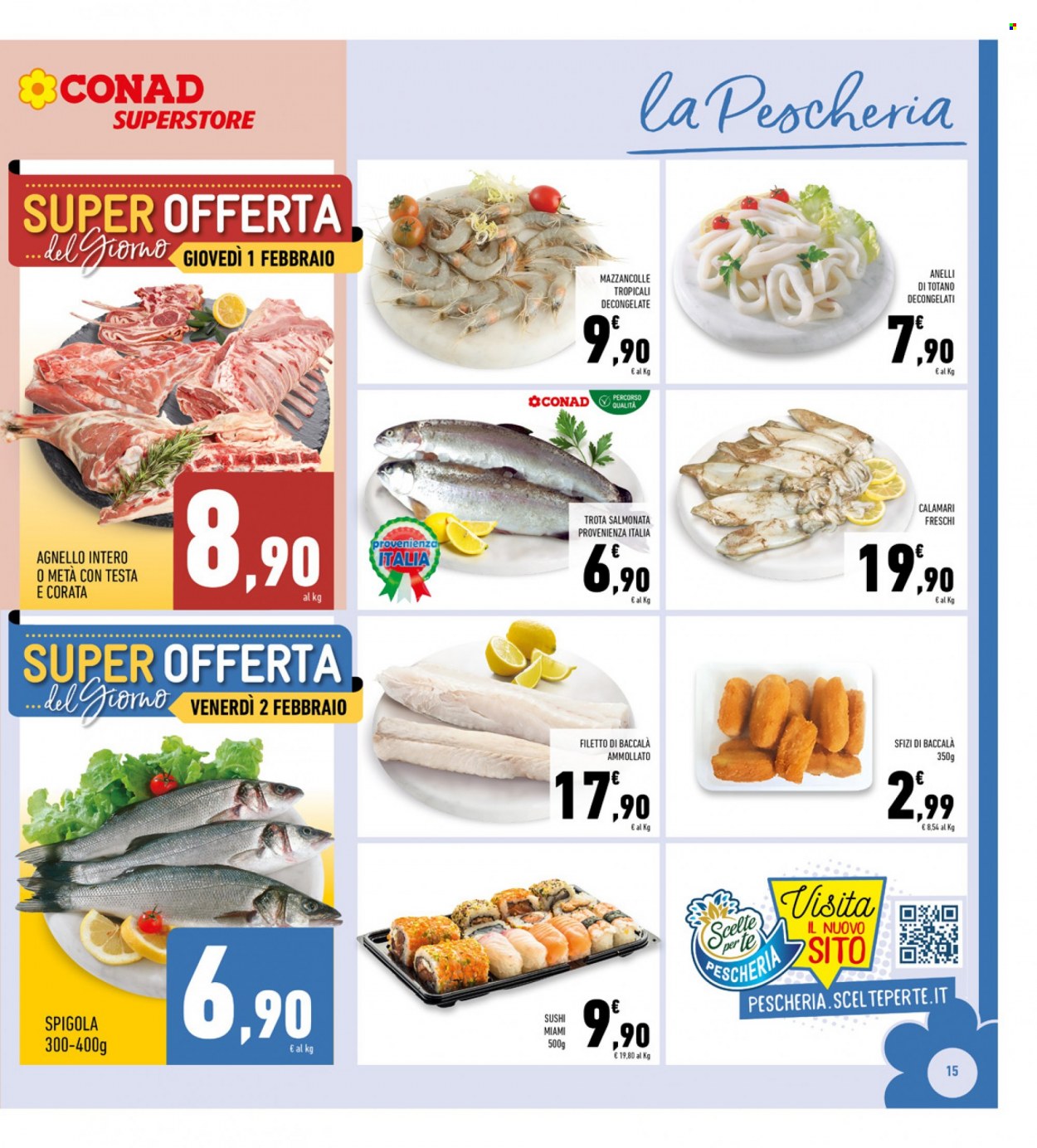 Volantino Conad Superstore - 24/1/2024 - 4/2/2024. Pagina 15