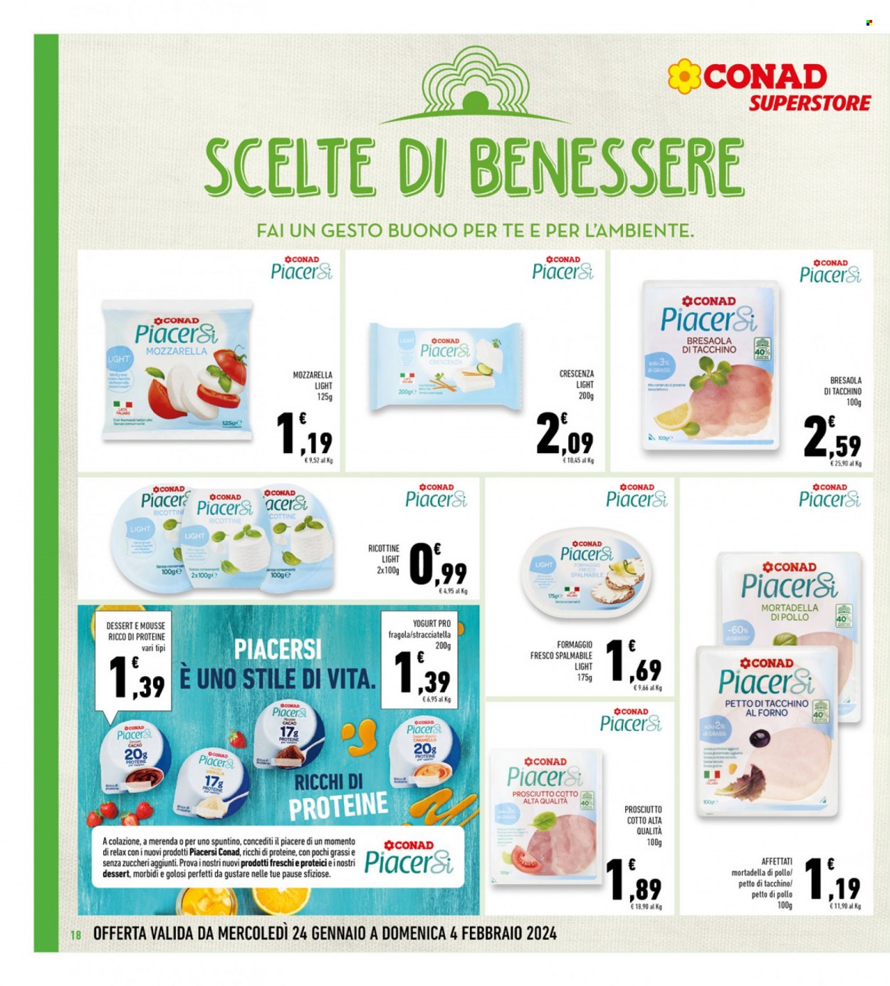Volantino Conad Superstore - 24/1/2024 - 4/2/2024. Pagina 18