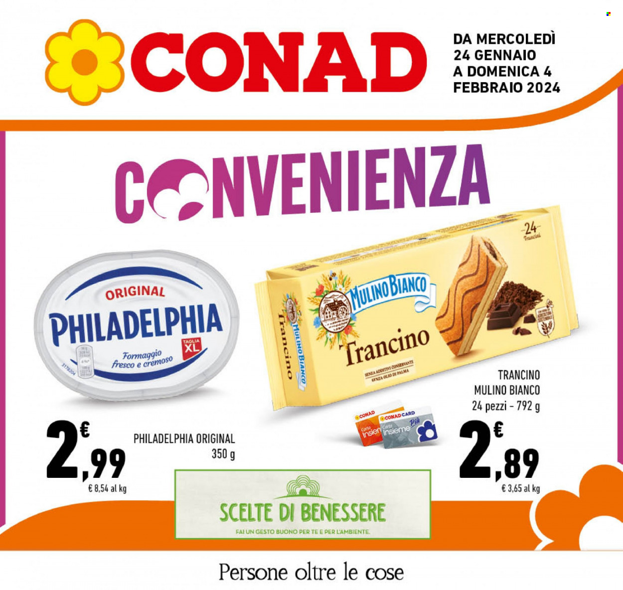 Volantino Conad - 24/1/2024 - 4/2/2024. Pagina 1