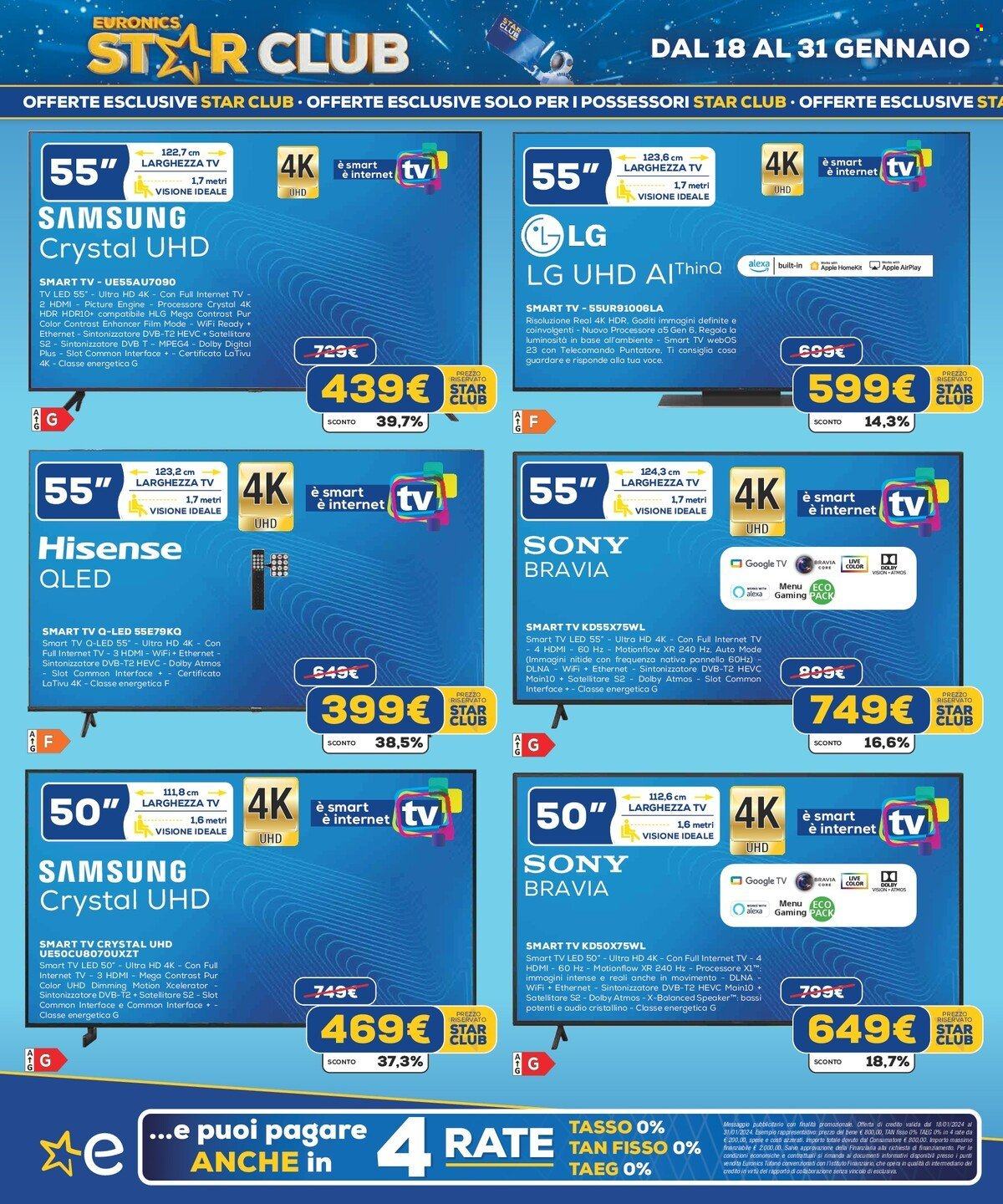Volantino Euronics - 18/1/2024 - 31/1/2024. Pagina 4