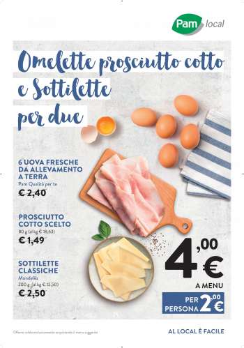Volantino Pam local.