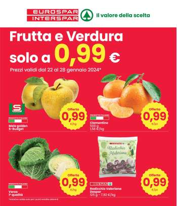 Volantino Eurospar - 22/1/2024 - 28/1/2024.