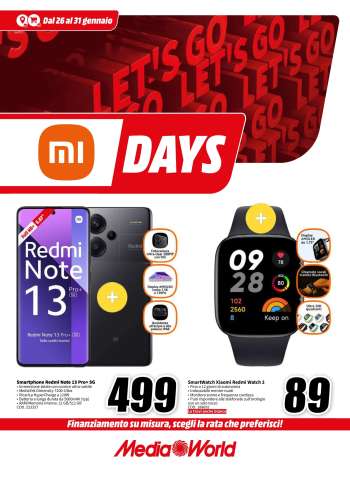 Volantino MediaWorld - 26/1/2024 - 31/1/2024.