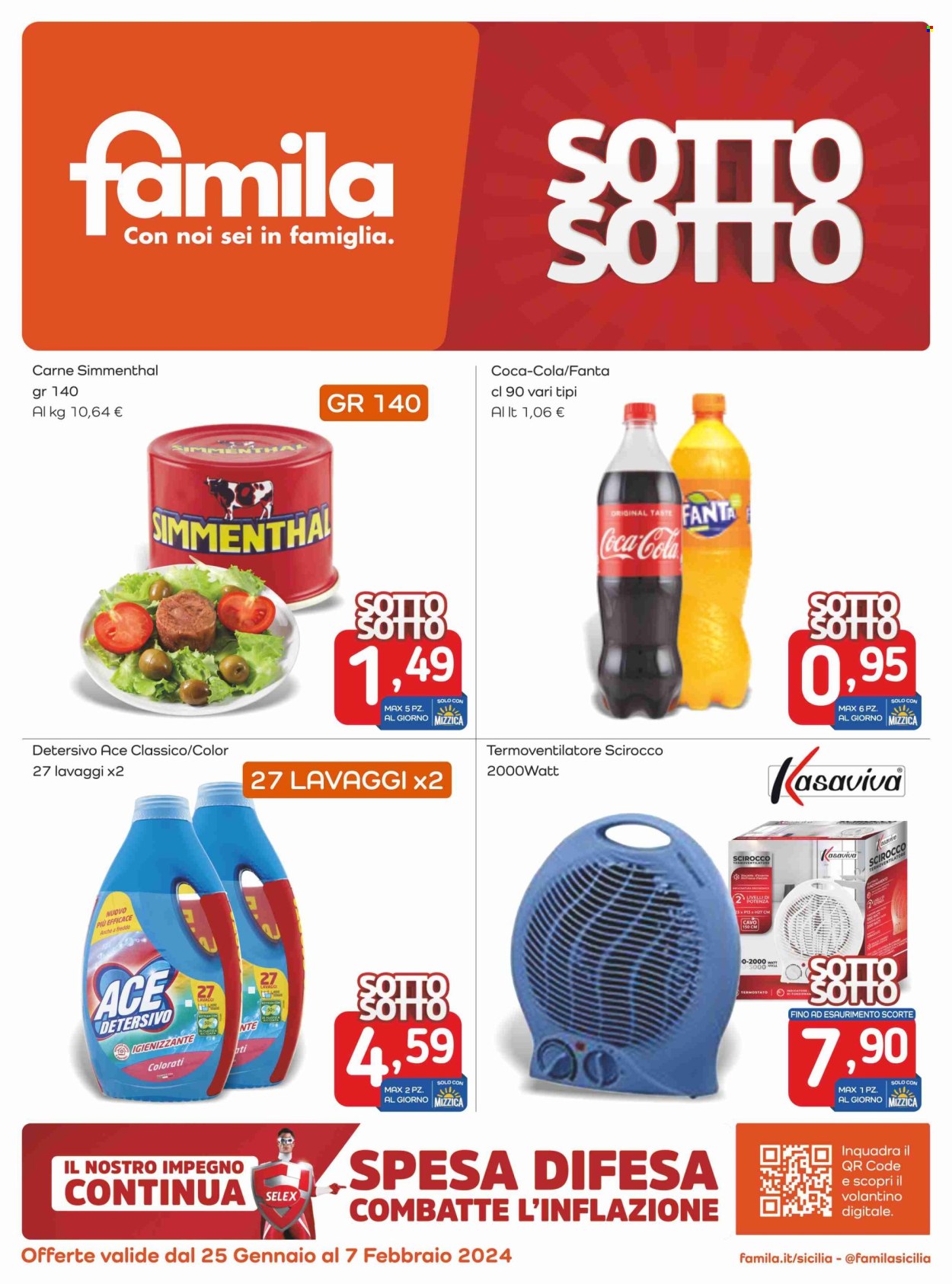 Volantino Famila - 25/1/2024 - 7/2/2024. Pagina 1