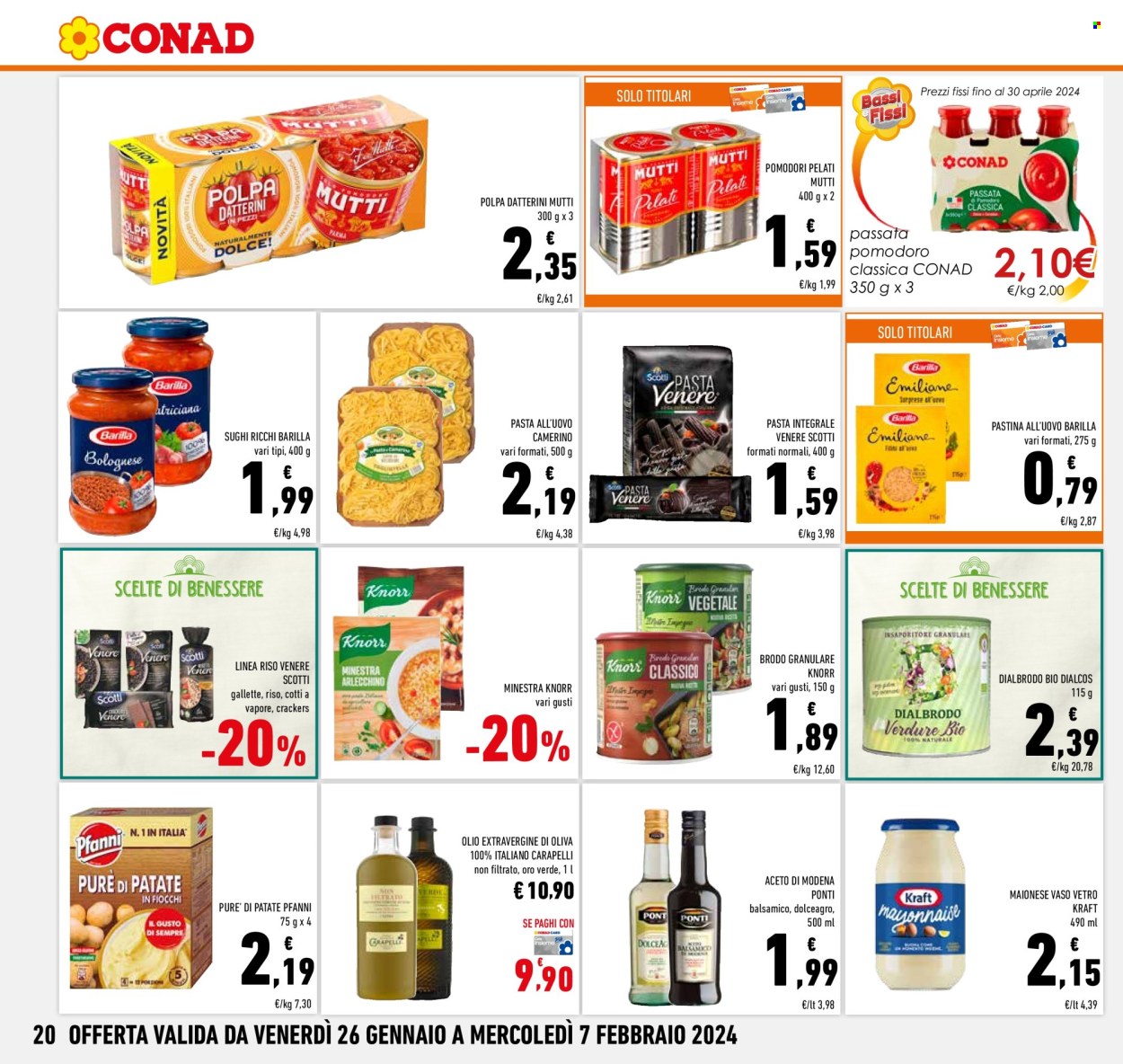 Volantino Conad - 26/1/2024 - 7/2/2024. Pagina 20